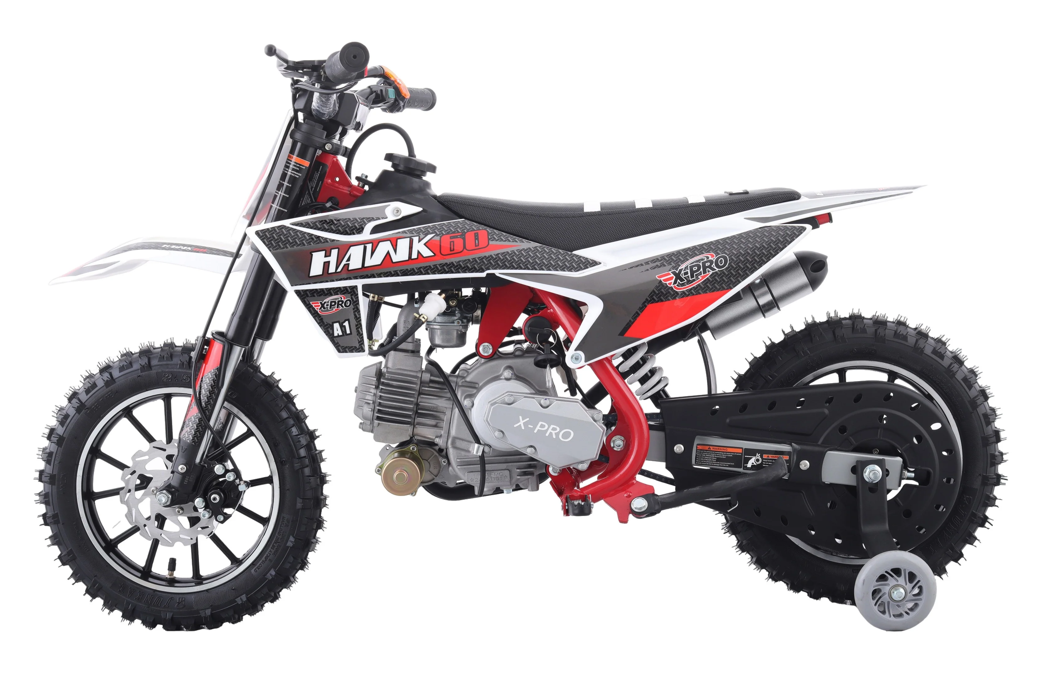 Free Shipping! X-PRO Hawk 60 Dirt Bike with CVT Transmission, Electric start, Disc Brake! 10in Wheels! With Free Training Wheels! - Image 48