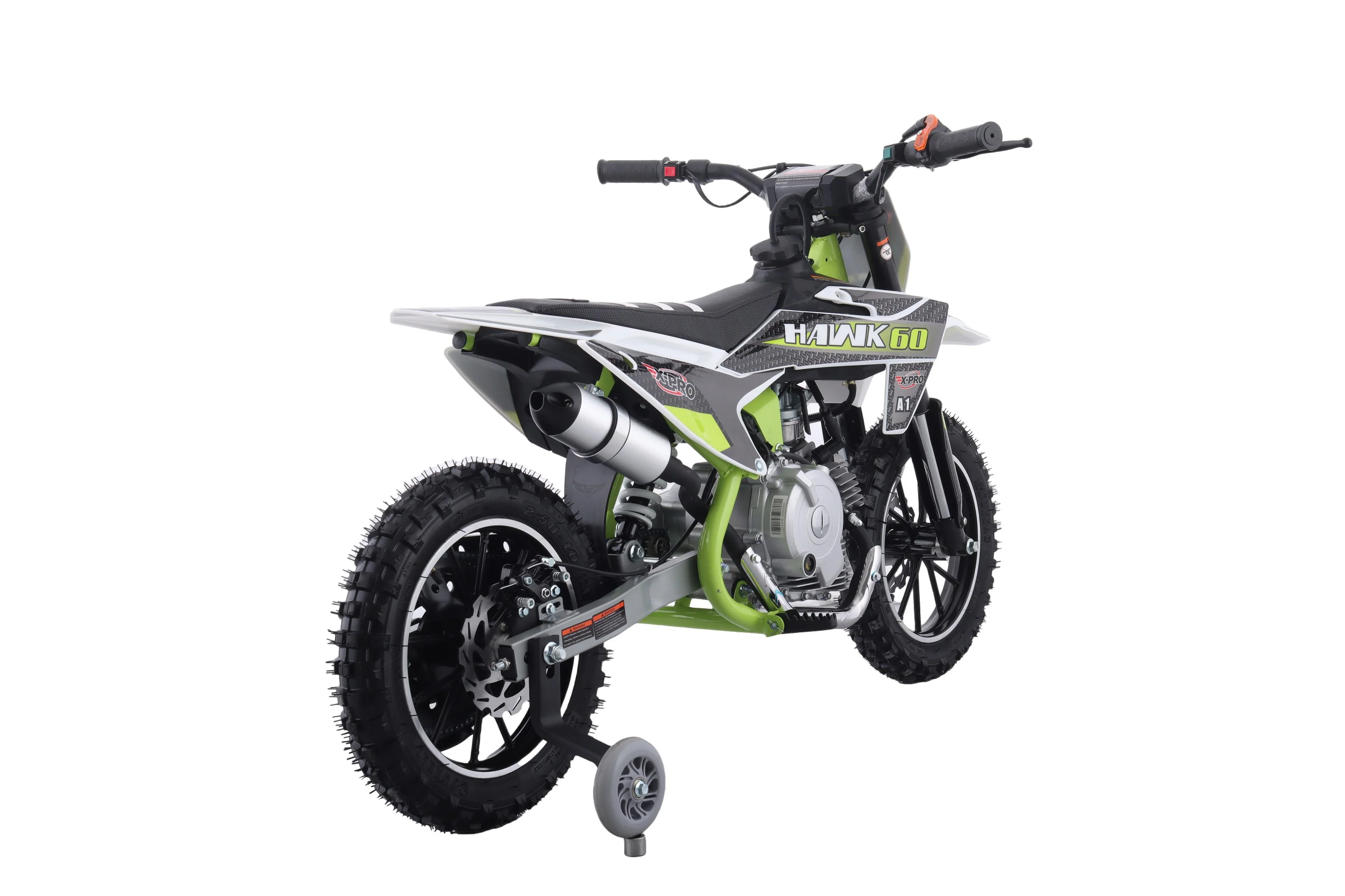 Free Shipping! X-PRO Hawk 60 Dirt Bike with CVT Transmission, Electric start, Disc Brake! 10in Wheels! With Free Training Wheels! - Image 5