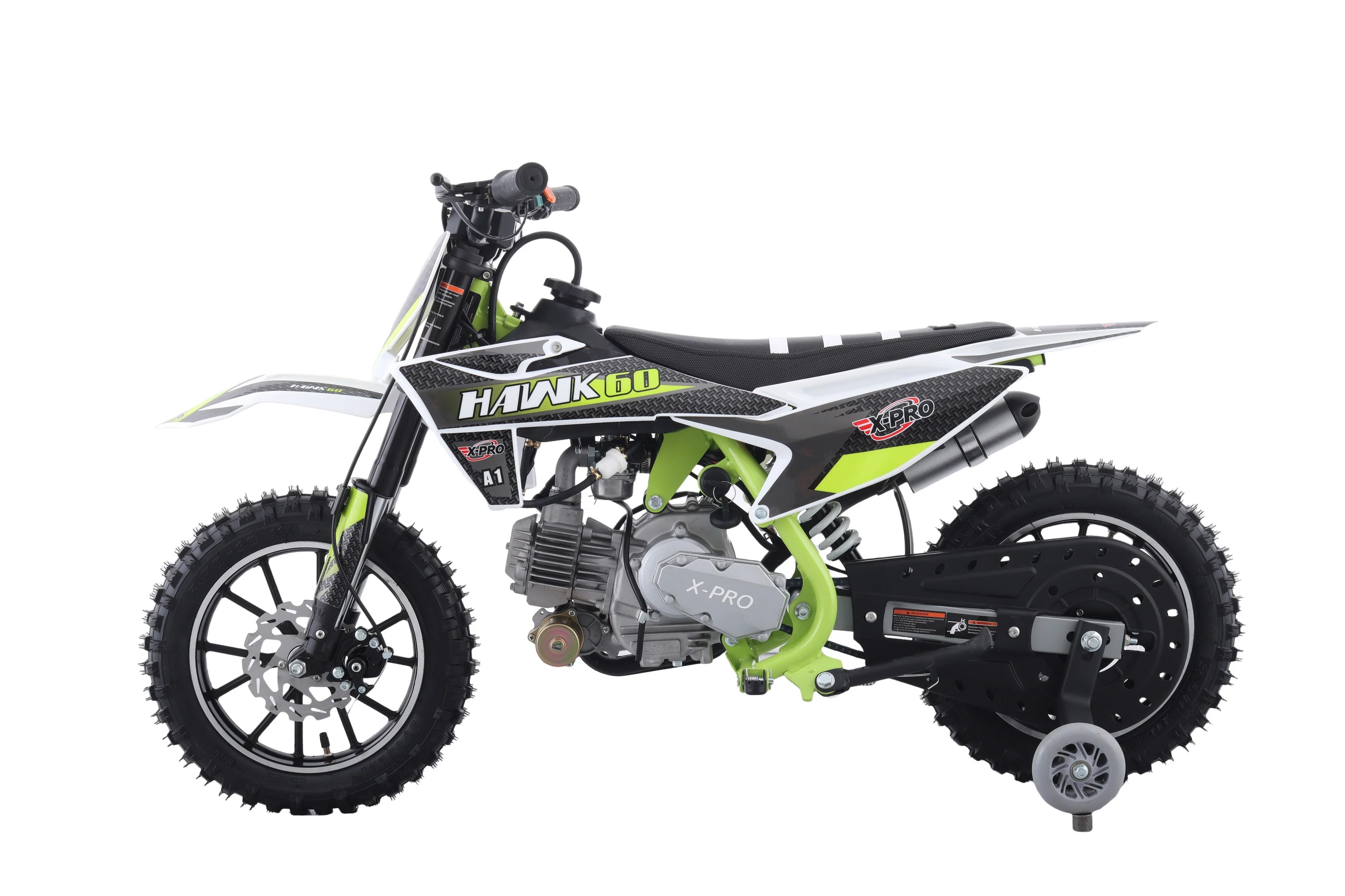 Free Shipping! X-PRO Hawk 60 Dirt Bike with CVT Transmission, Electric start, Disc Brake! 10in Wheels! With Free Training Wheels! - Image 8