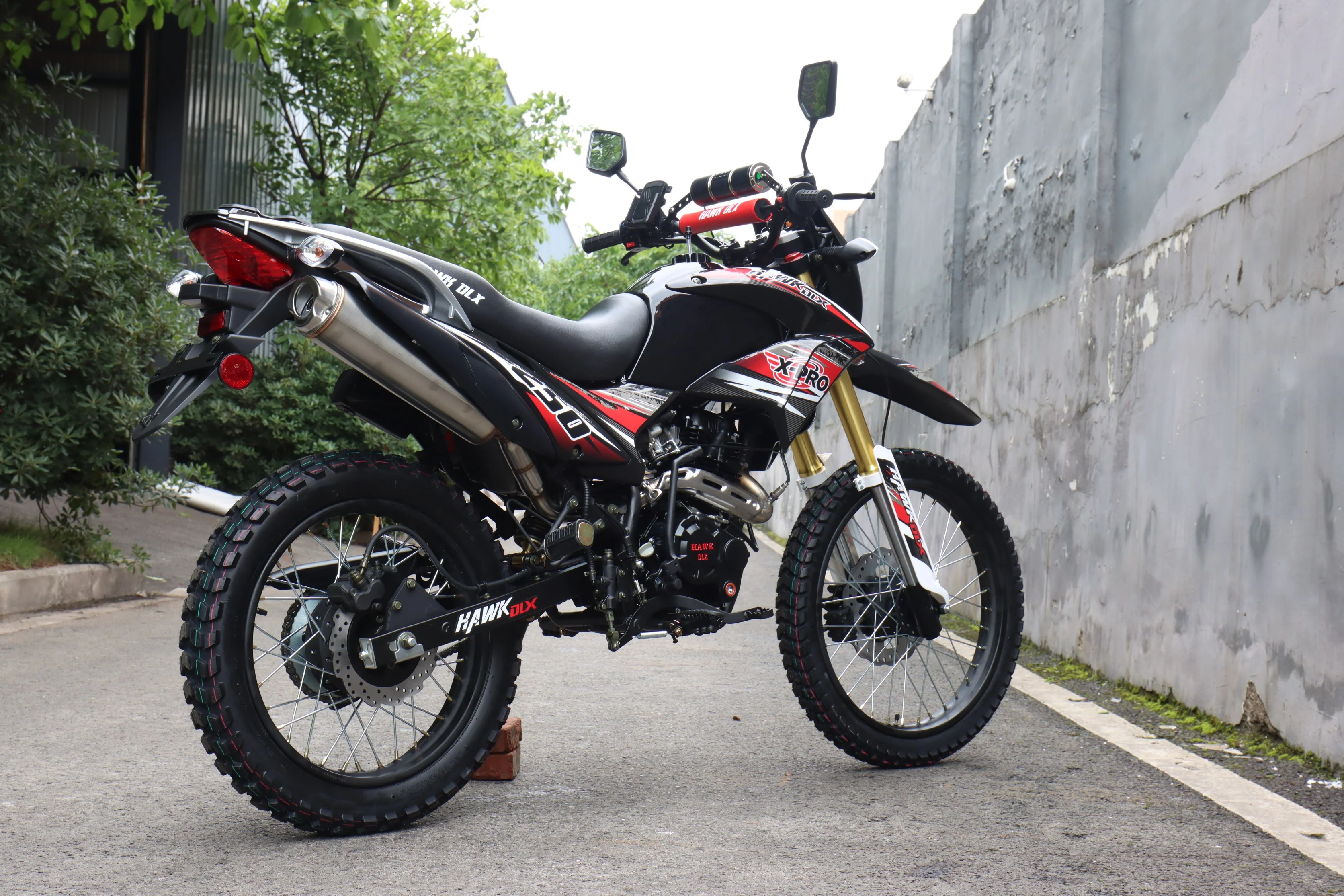 Free Shipping! X-PRO Hawk DLX 250 EFI Fuel Injection Motorcycle with 5-speed Manual Transmission and Electric/kick Start! Big 21in/18in Wheels! DOT Approved Street Legal! - Image 15