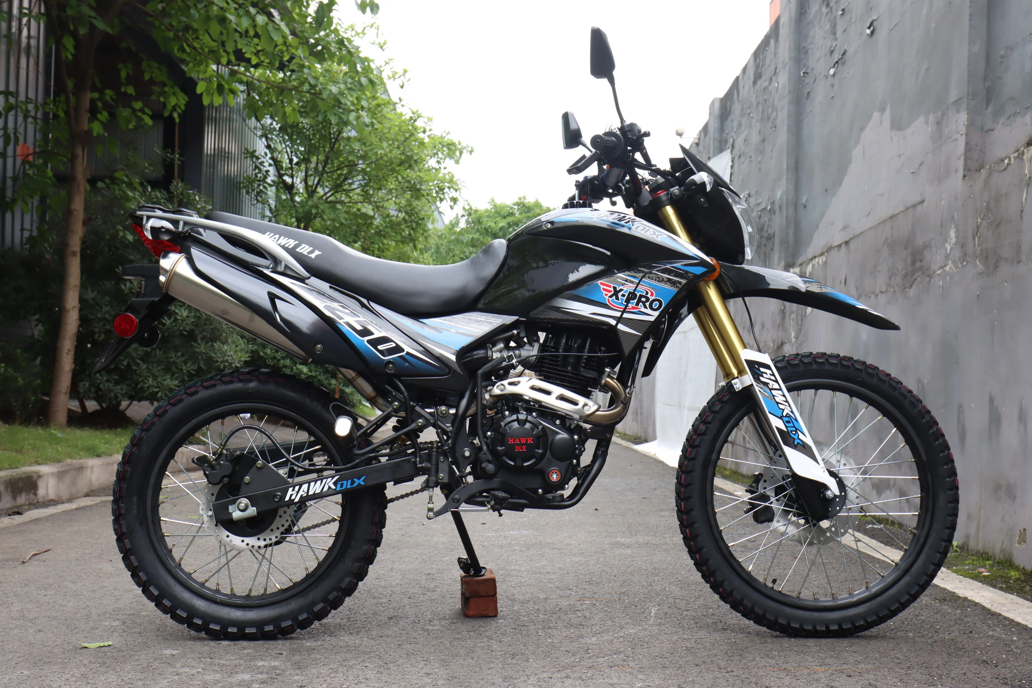 Free Shipping! X-PRO Hawk DLX 250 EFI Fuel Injection Motorcycle with 5-speed Manual Transmission and Electric/kick Start! Big 21in/18in Wheels! DOT Approved Street Legal! - Image 19