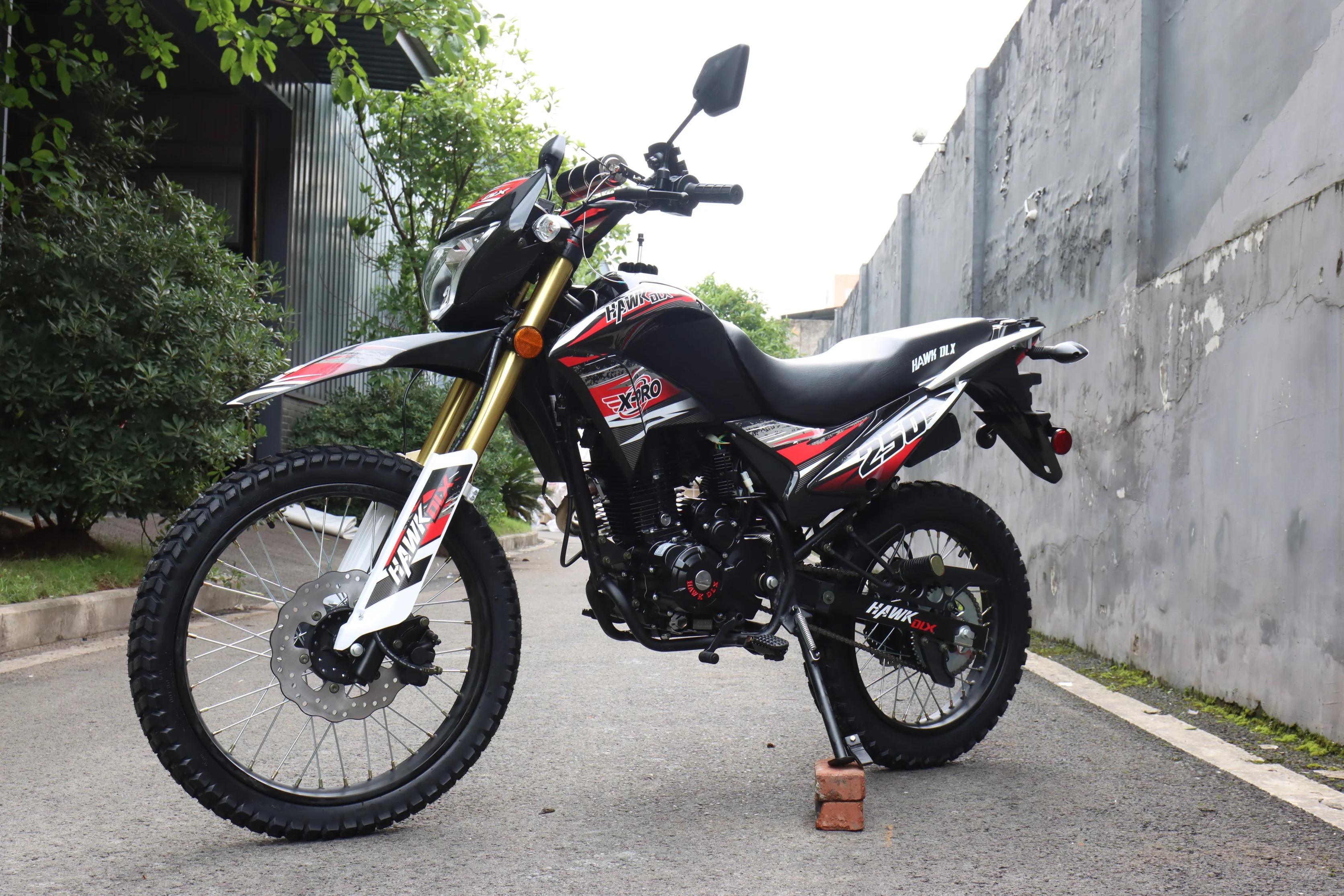 Free Shipping! X-PRO Hawk DLX 250 EFI Fuel Injection Motorcycle with 5-speed Manual Transmission and Electric/kick Start! Big 21in/18in Wheels! DOT Approved Street Legal! - Image 8