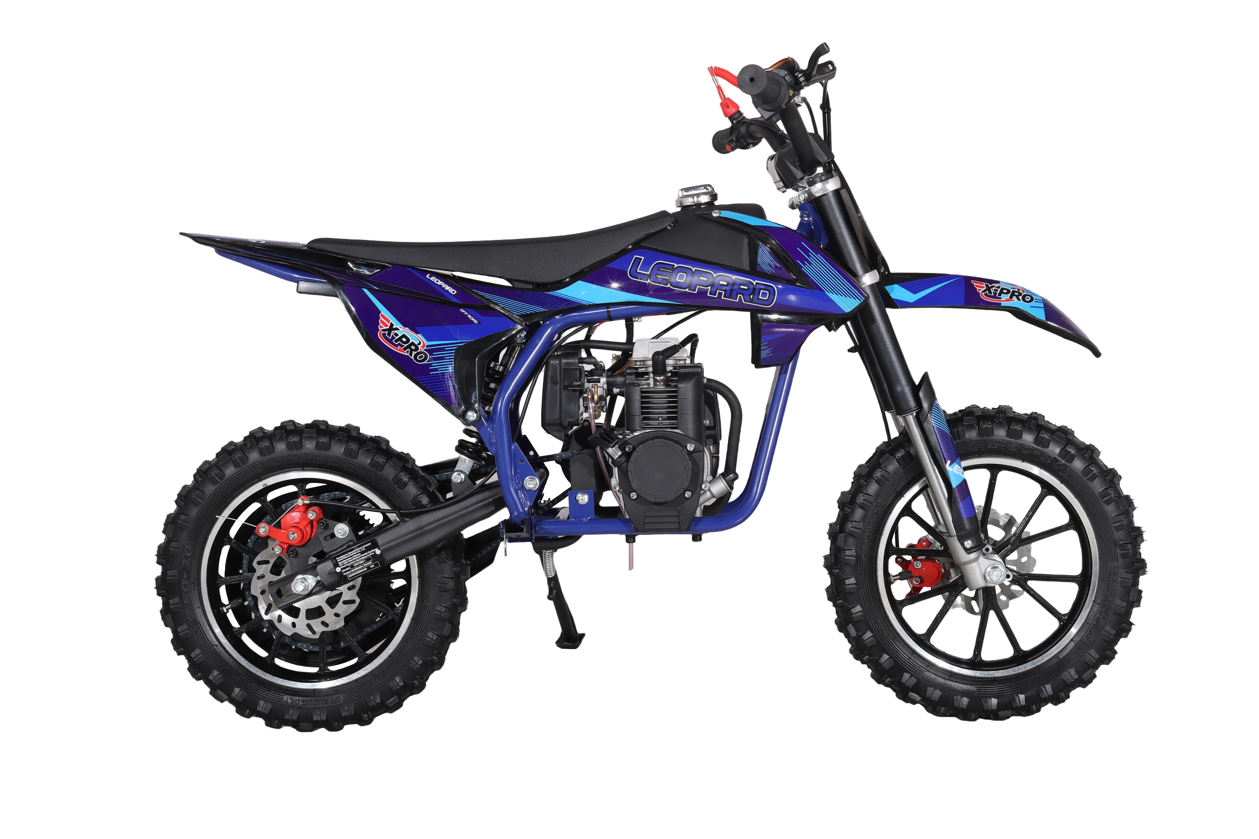 X-PRO Leopard Mini Dirt Bike, Gas Power 4 Stroke Dirt Bike! 40CC Pit Bike, Pull Start, 10" Wheels! - Image 11