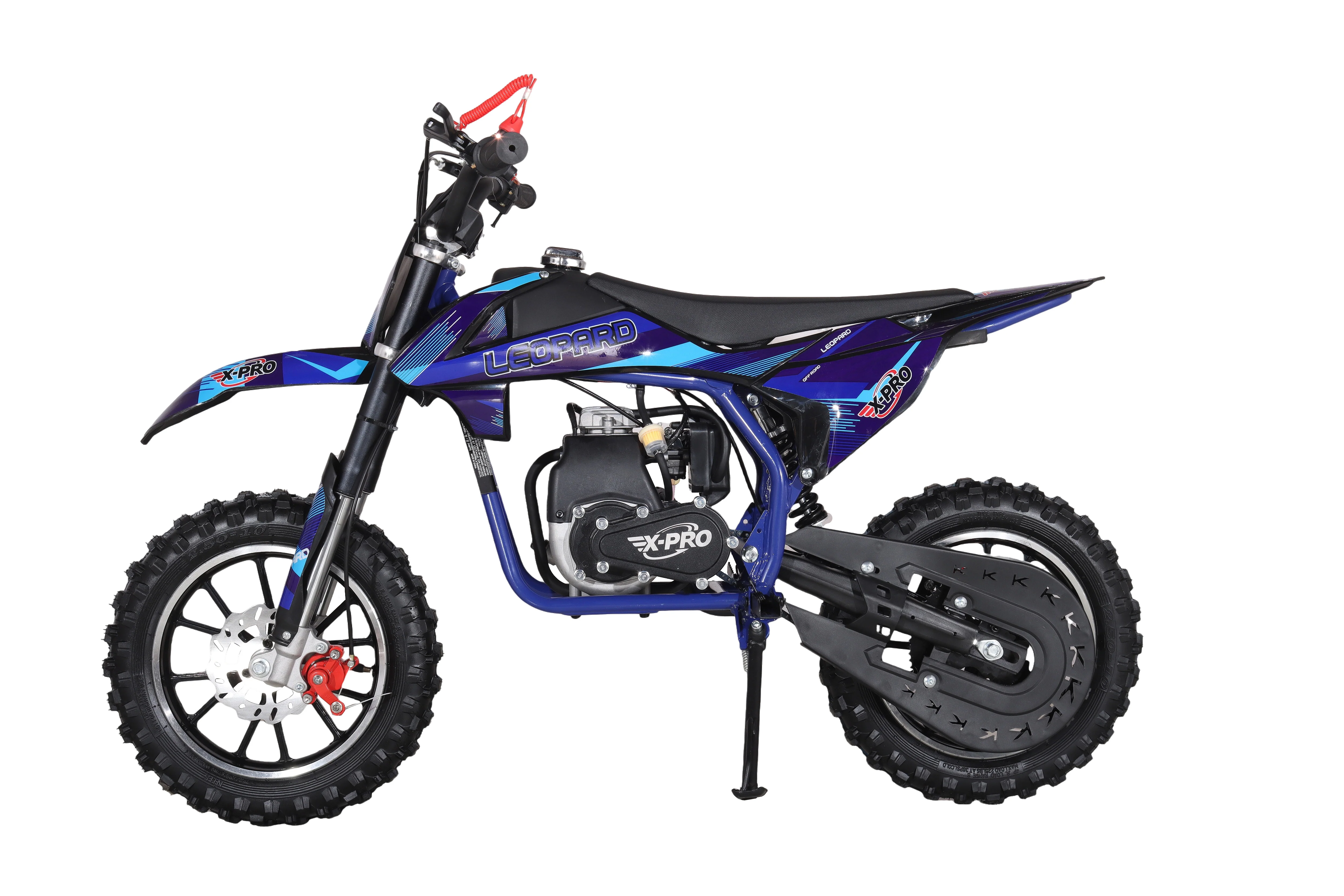 X-PRO Leopard Mini Dirt Bike, Gas Power 4 Stroke Dirt Bike! 40CC Pit Bike, Pull Start, 10" Wheels! - Image 15