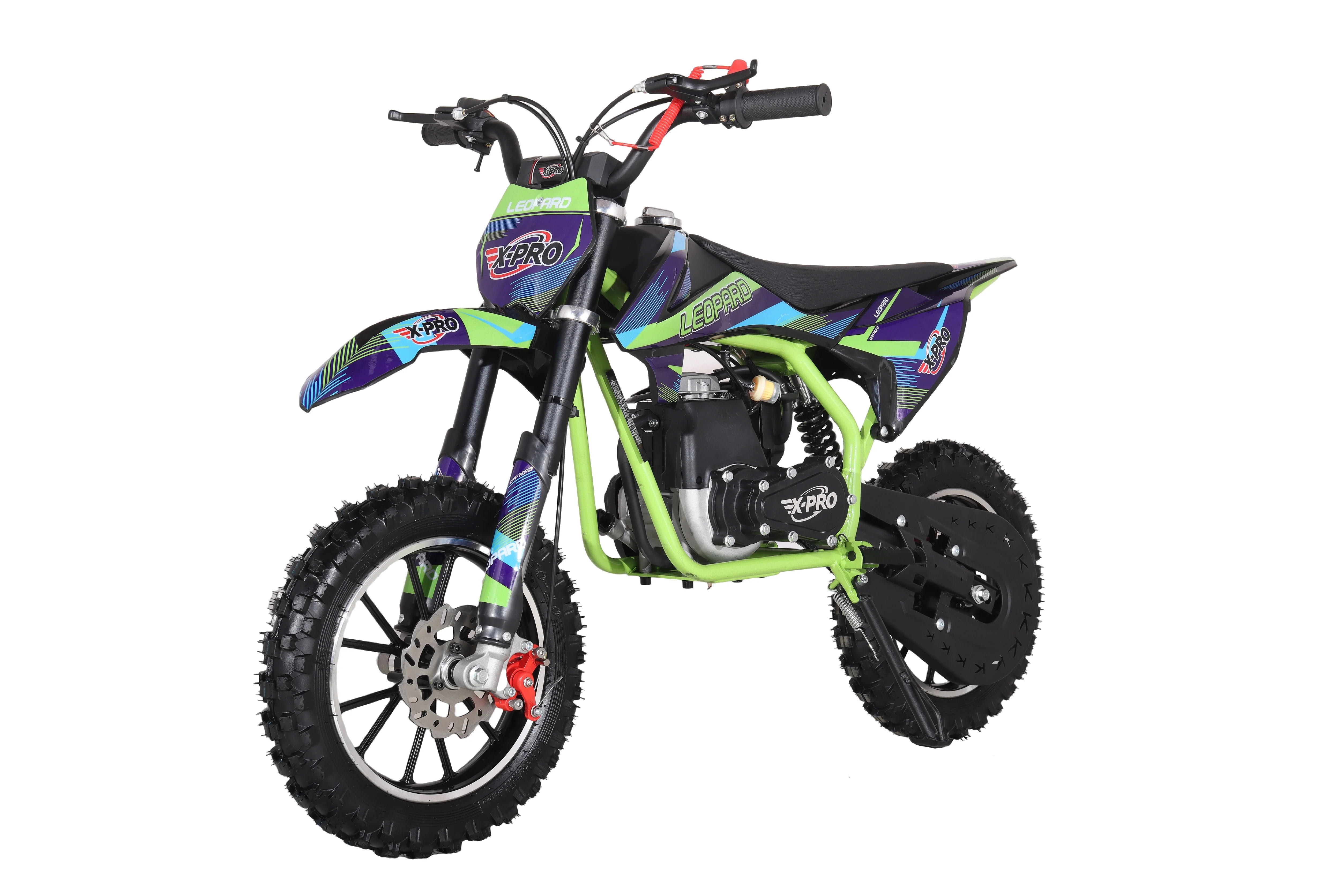 X-PRO Leopard Mini Dirt Bike, Gas Power 4 Stroke Dirt Bike! 40CC Pit Bike, Pull Start, 10" Wheels! - Image 16