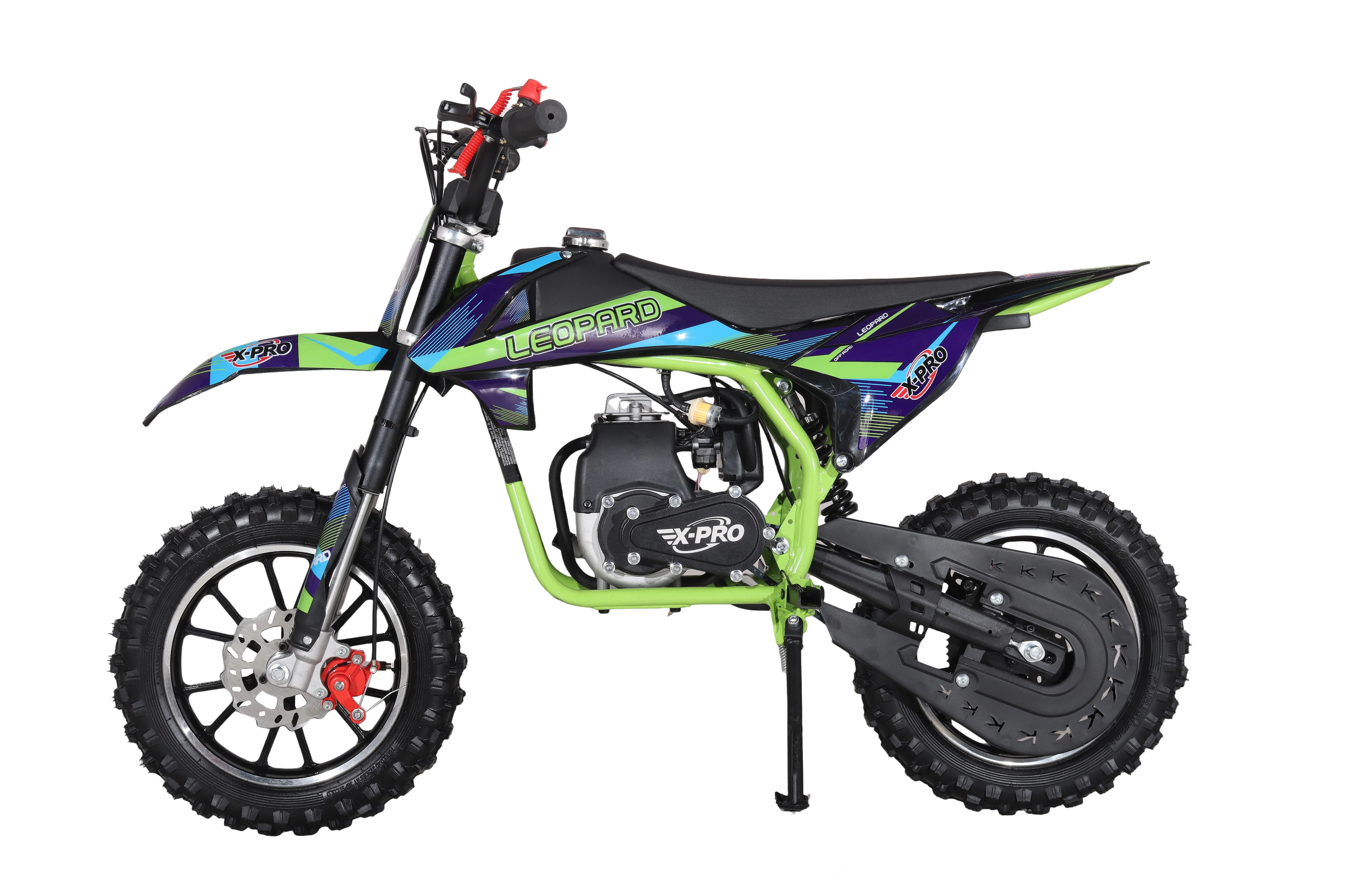 X-PRO Leopard Mini Dirt Bike, Gas Power 4 Stroke Dirt Bike! 40CC Pit Bike, Pull Start, 10" Wheels! - Image 23