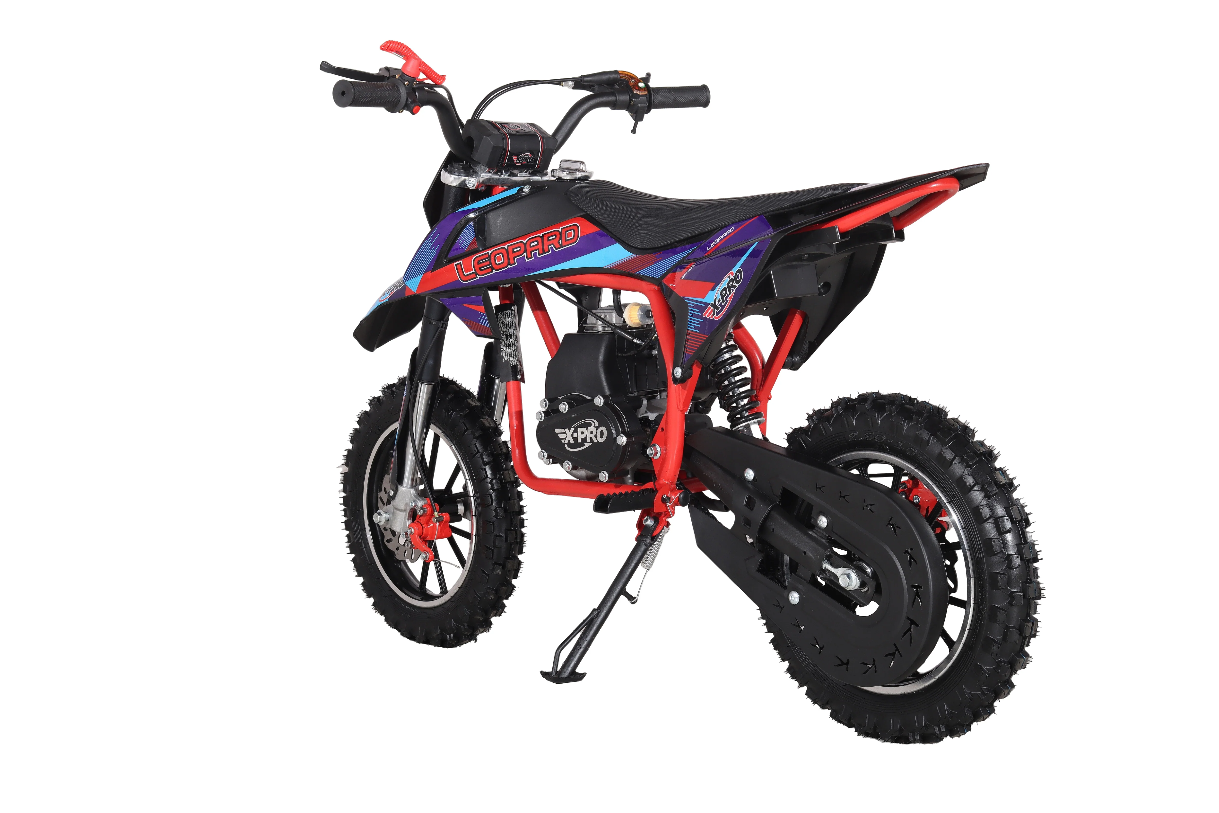 X-PRO Leopard Mini Dirt Bike, Gas Power 4 Stroke Dirt Bike! 40CC Pit Bike, Pull Start, 10" Wheels! - Image 45