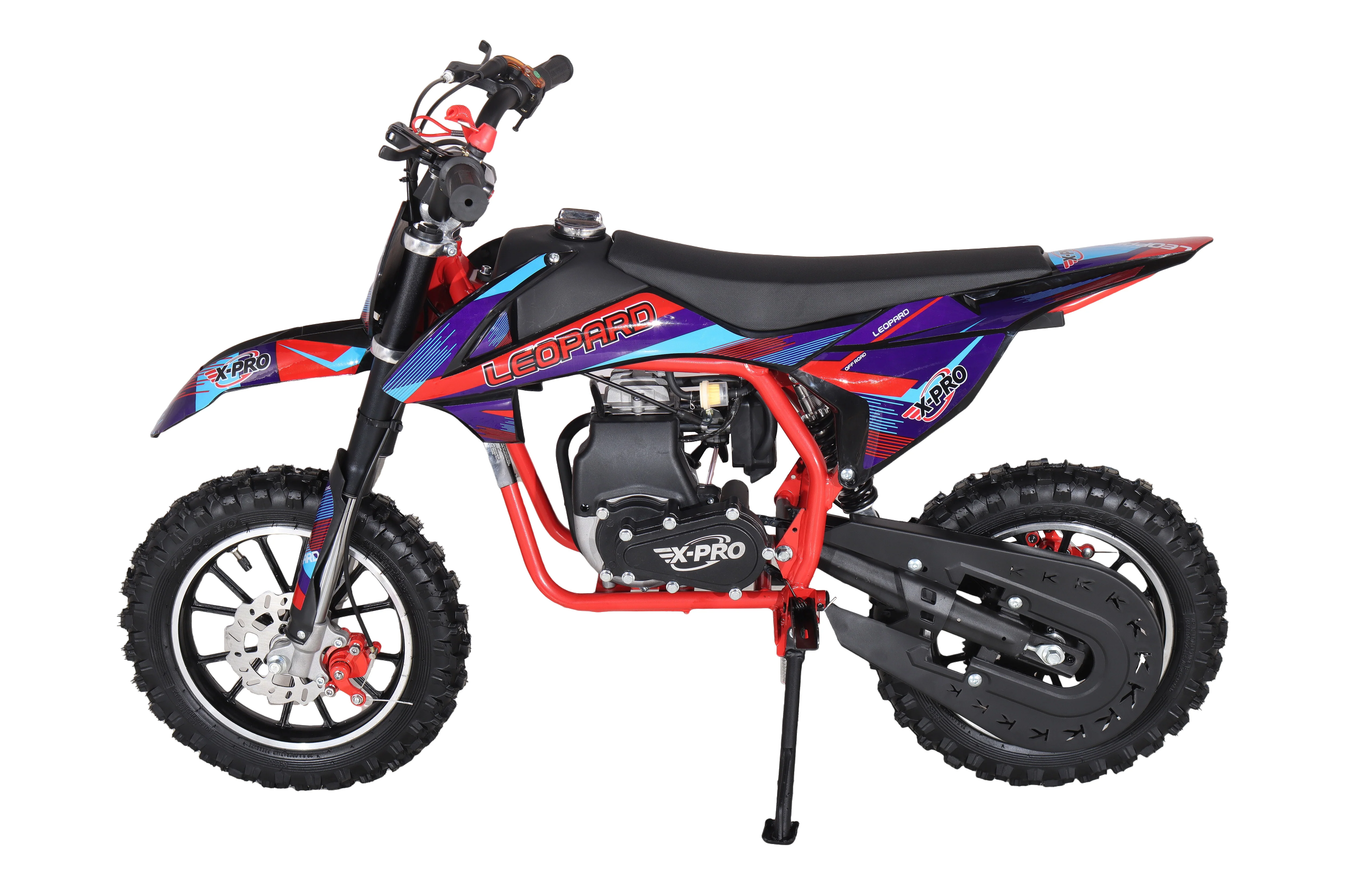 X-PRO Leopard Mini Dirt Bike, Gas Power 4 Stroke Dirt Bike! 40CC Pit Bike, Pull Start, 10" Wheels! - Image 46