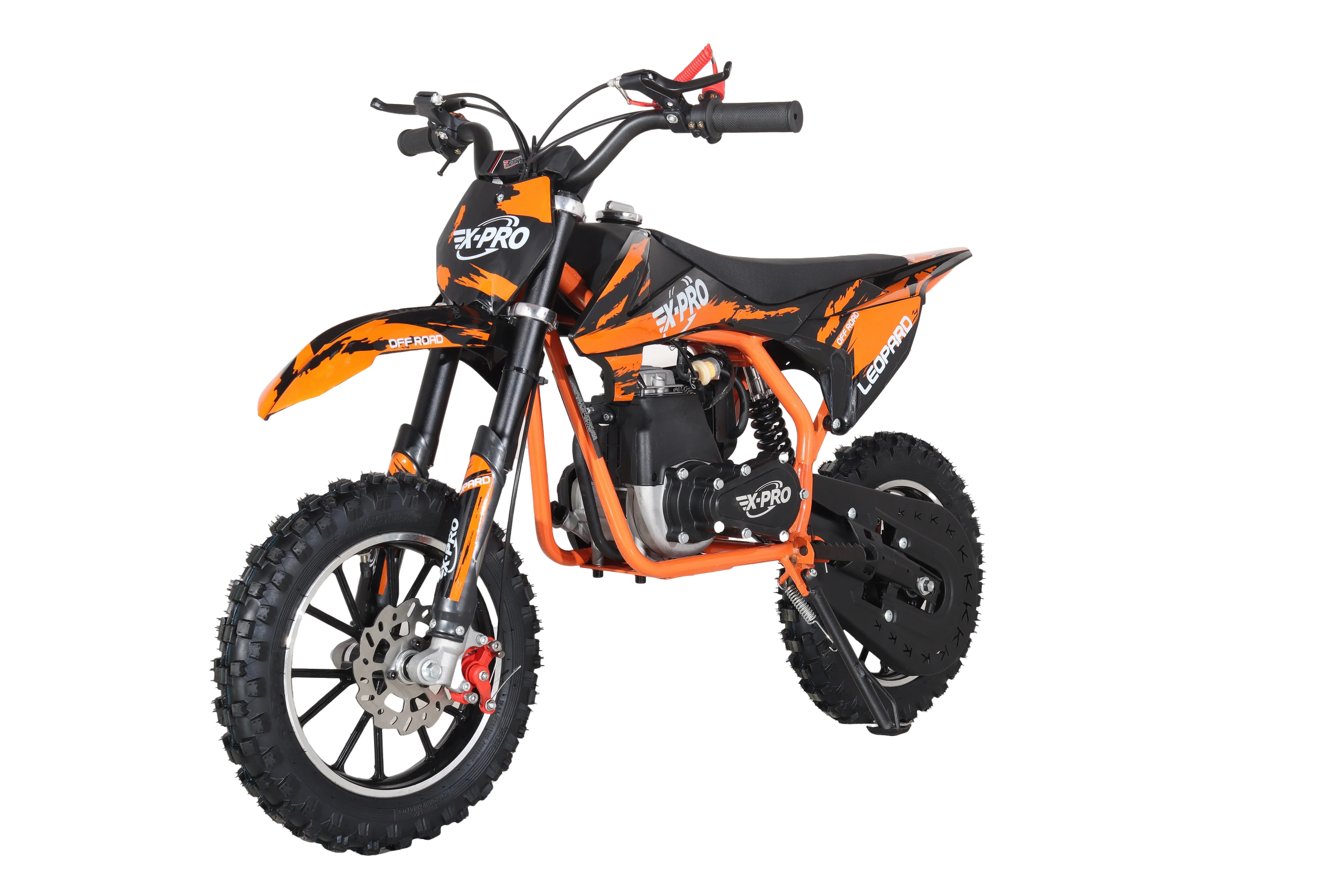 Free Shipping! X-PRO Leopard Mini Dirt Bike, Gas Power 4 Stroke Dirt Bike! 40CC Pit Bike, Pull Start, 10in Wheels! - Image 11