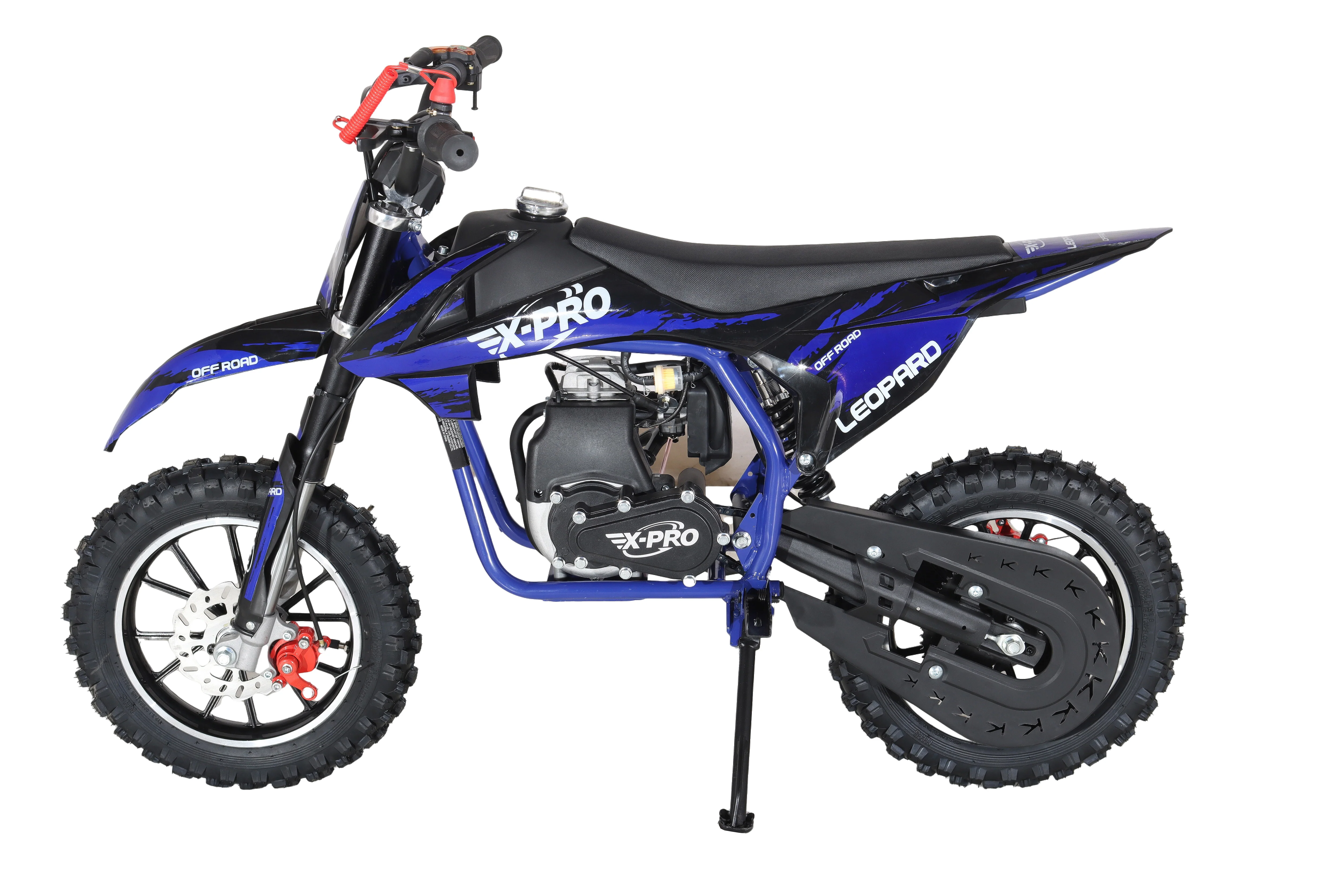 Free Shipping! X-PRO Leopard Mini Dirt Bike, Gas Power 4 Stroke Dirt Bike! 40CC Pit Bike, Pull Start, 10in Wheels! - Image 16
