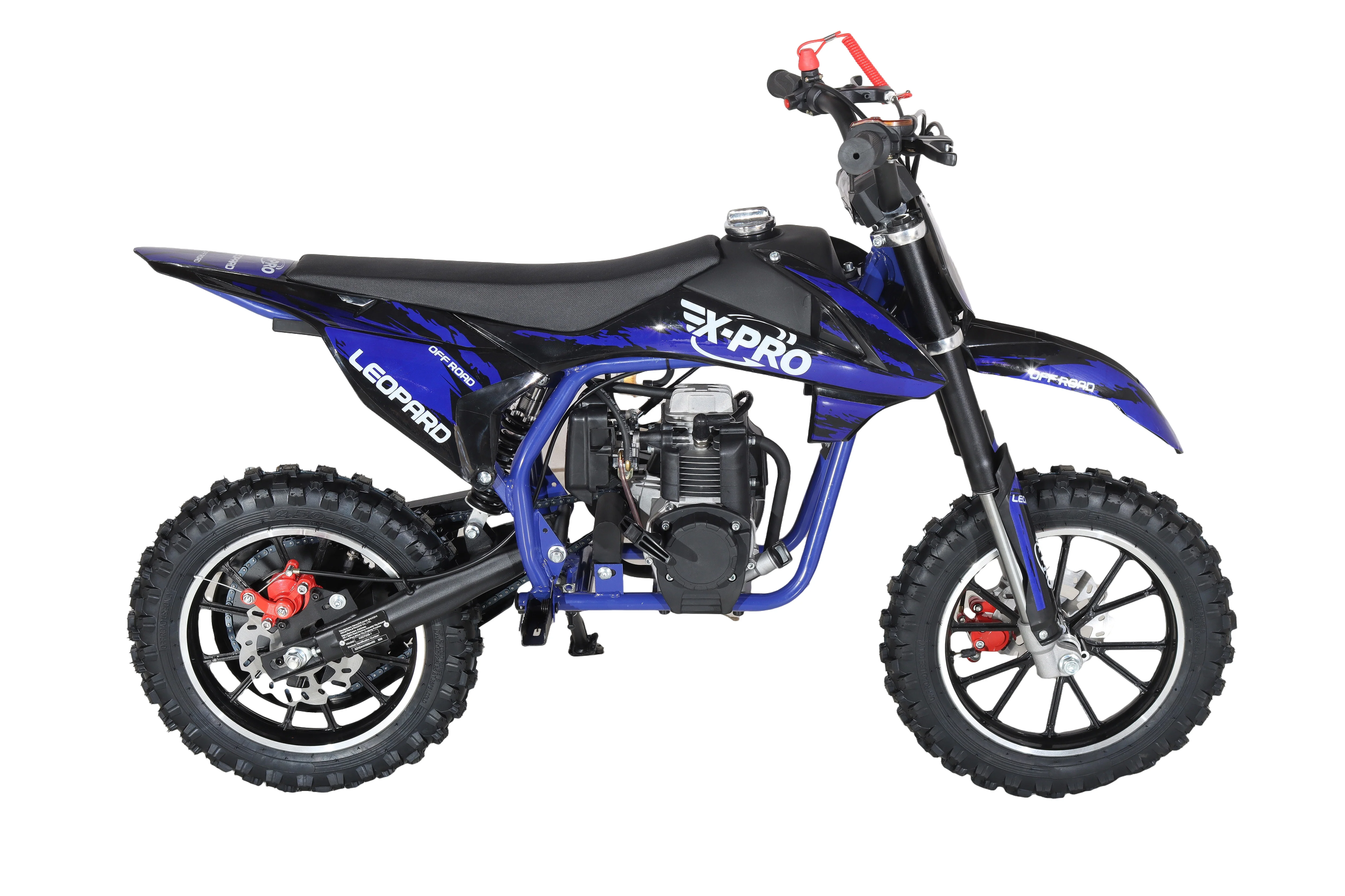 Free Shipping! X-PRO Leopard Mini Dirt Bike, Gas Power 4 Stroke Dirt Bike! 40CC Pit Bike, Pull Start, 10in Wheels! - Image 17
