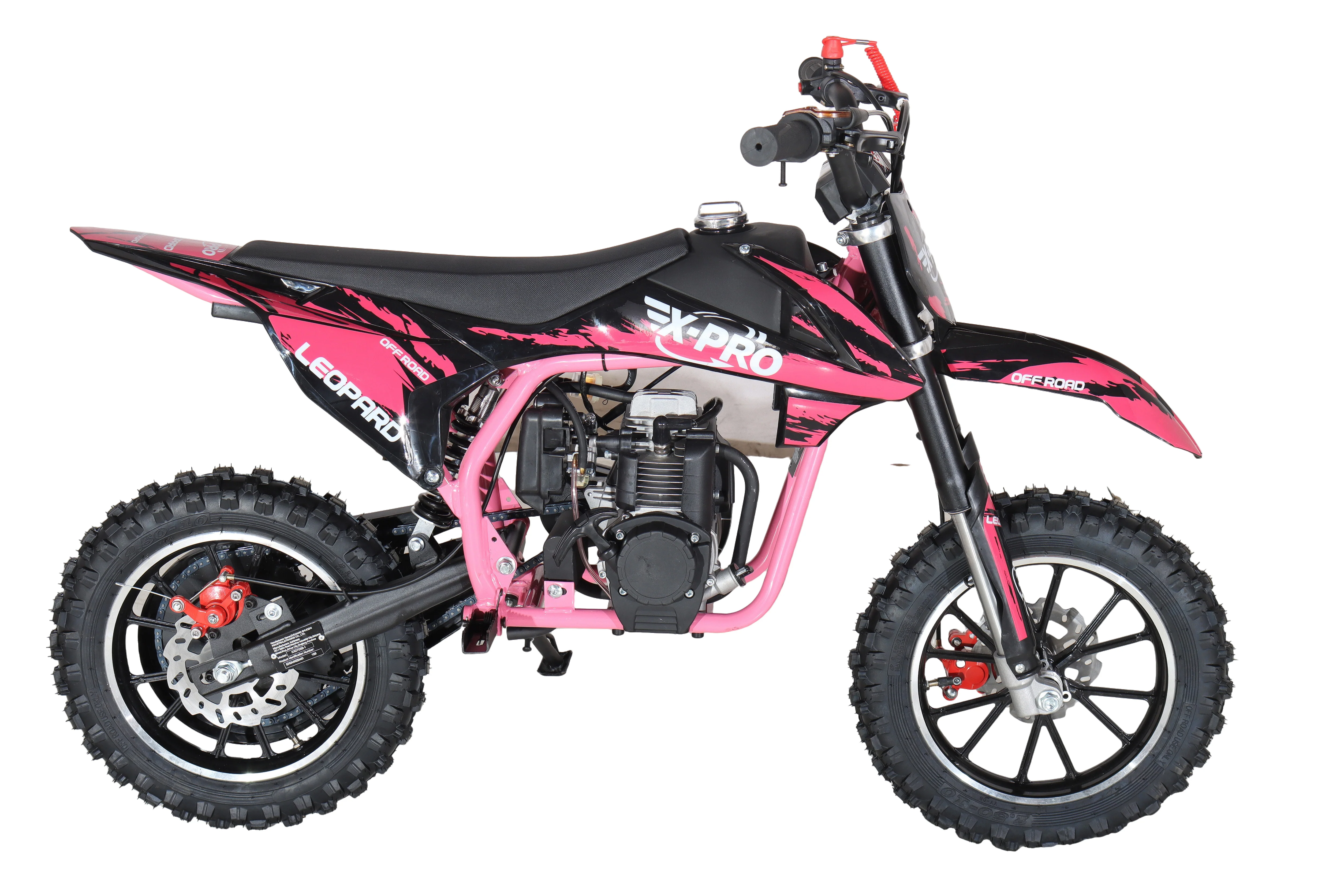 Free Shipping! X-PRO Leopard Mini Dirt Bike, Gas Power 4 Stroke Dirt Bike! 40CC Pit Bike, Pull Start, 10in Wheels! - Image 36