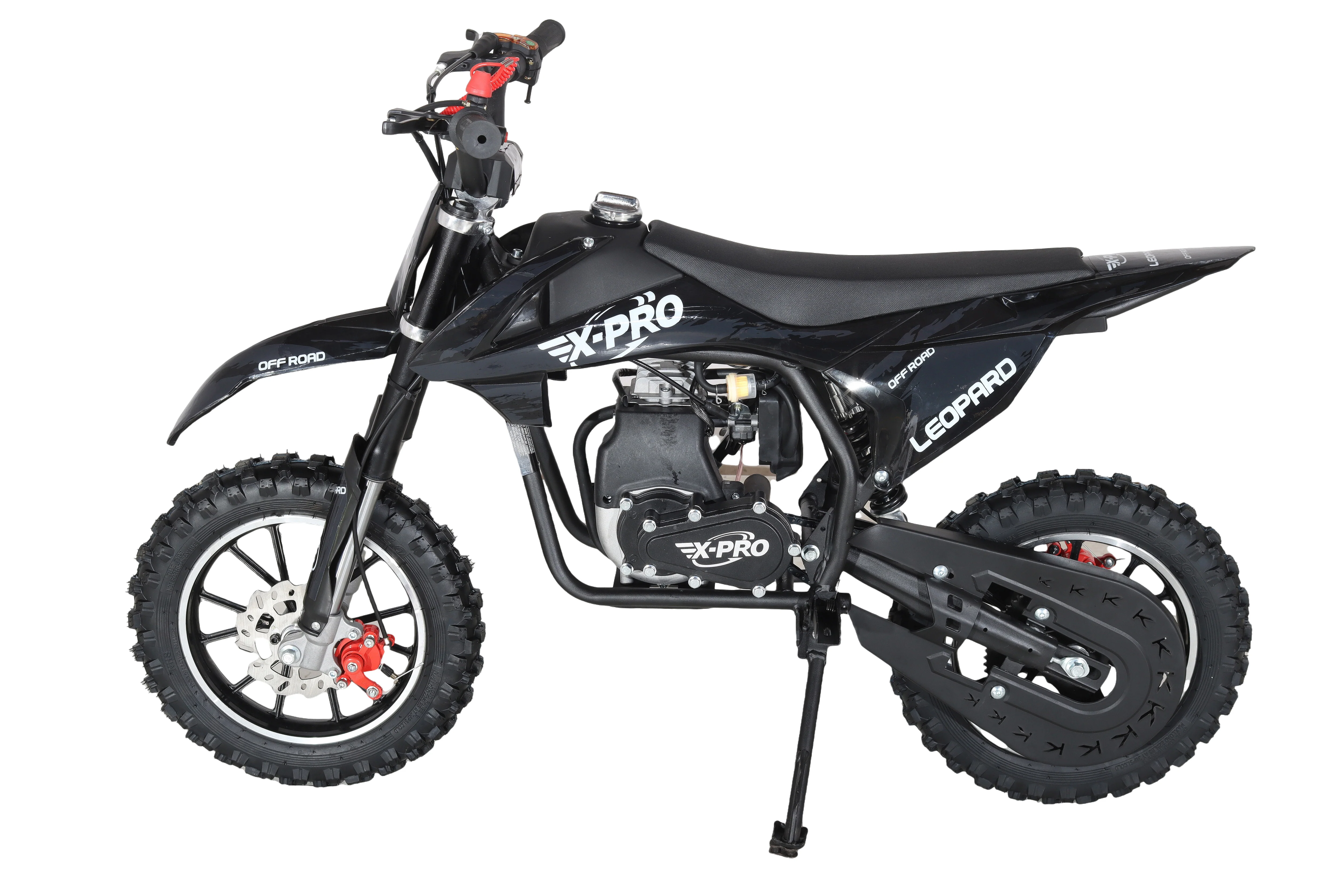 Free Shipping! X-PRO Leopard Mini Dirt Bike, Gas Power 4 Stroke Dirt Bike! 40CC Pit Bike, Pull Start, 10in Wheels! - Image 8