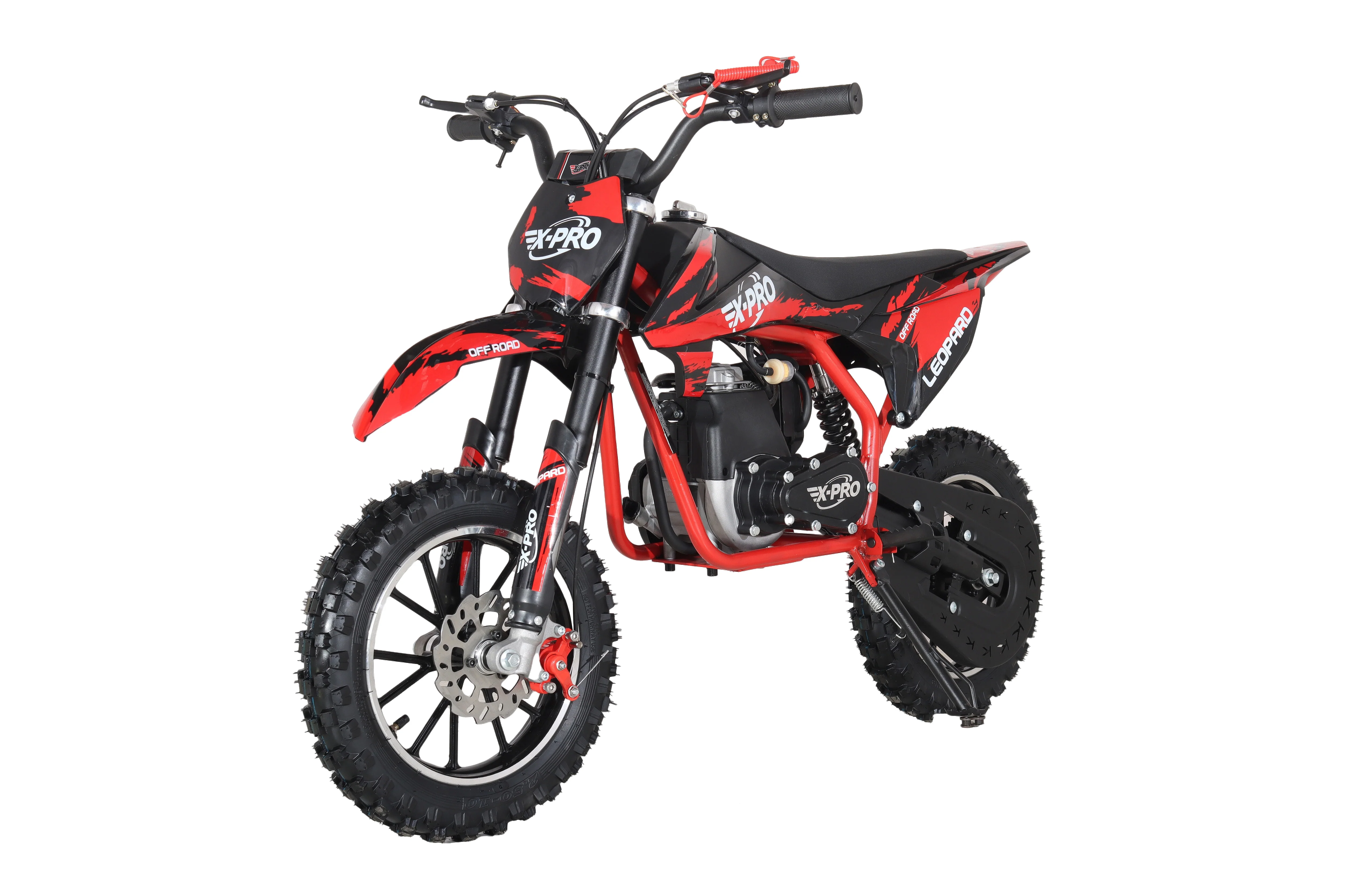 Free Shipping! X-PRO Leopard Mini Dirt Bike, Gas Power 4 Stroke Dirt Bike! 40CC Pit Bike, Pull Start, 10in Wheels! - Image 9