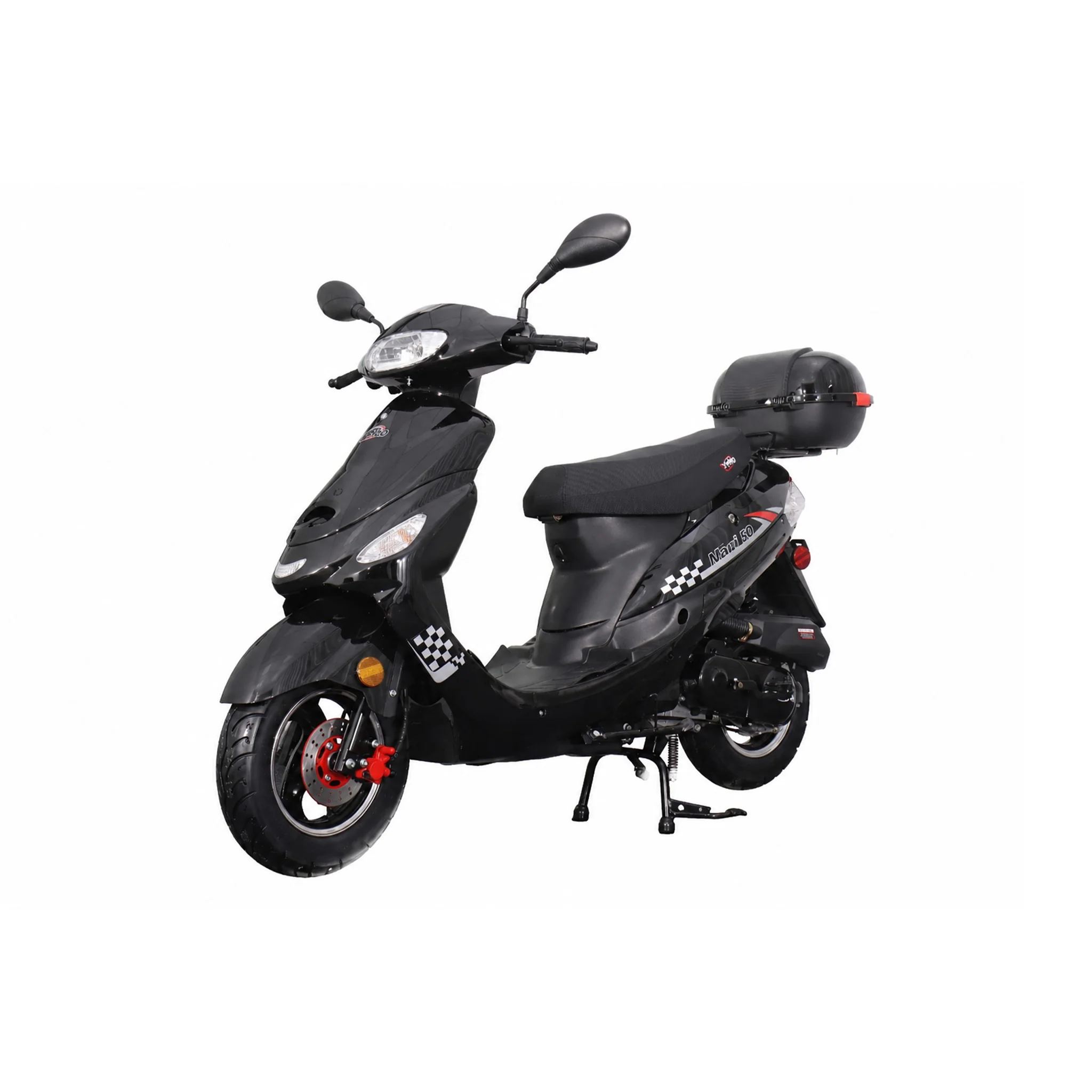 Free Shipping! X-PRO Maui 50cc Moped Scooter with 10" Aluminum Wheels, Rear Trunk, Electric/Kick Start! - Image 12