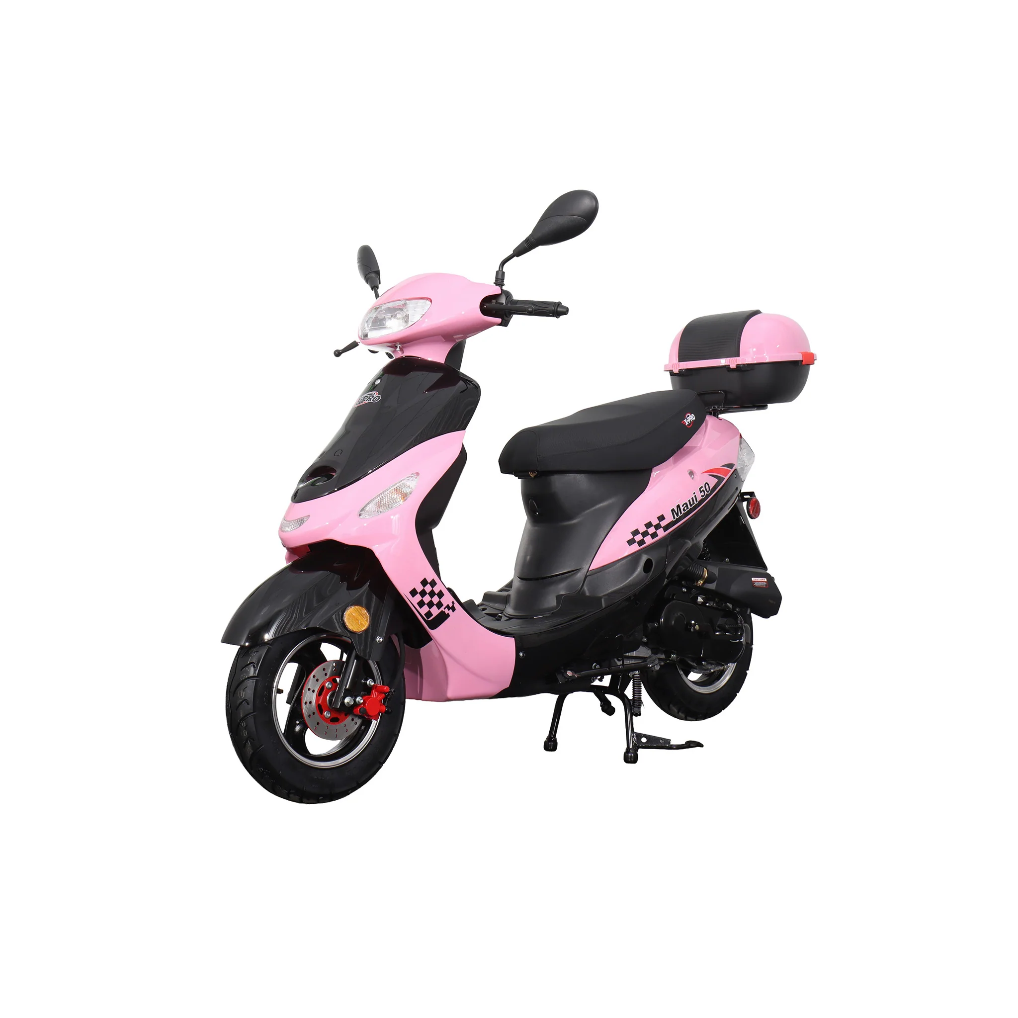 Free Shipping! X-PRO Maui 50cc Moped Scooter with 10" Aluminum Wheels, Rear Trunk, Electric/Kick Start! - Image 21