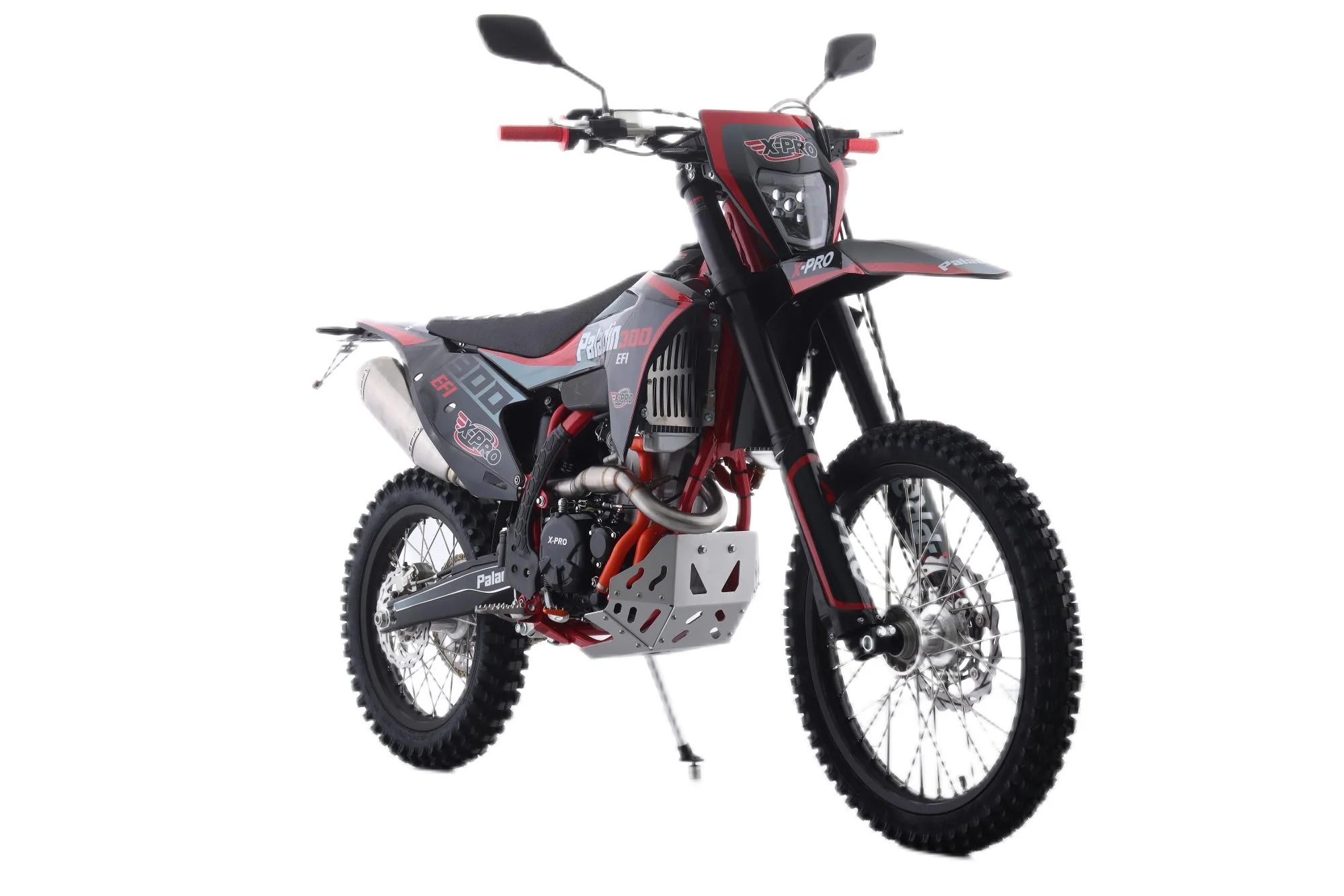 Free Shipping! X-PRO Paladin 300 EFI Dirt Bike with 6-Speed Manual Transmission and Balance Shaft and Dual Overhead Camshaft (DOHC) with Four Valves Engine, Electric Start! Big 21in/18in Wheels! - Image 11