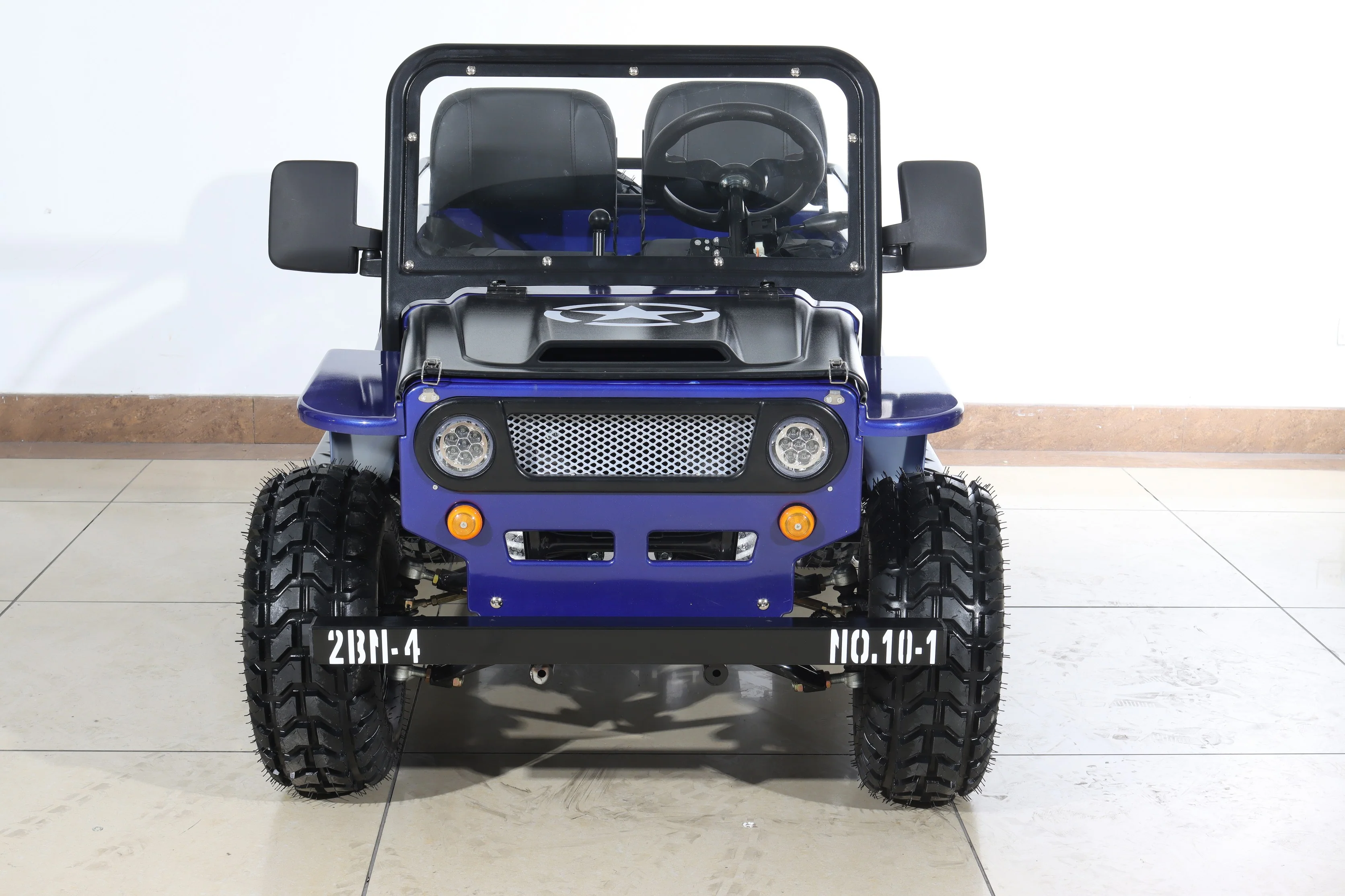 Free Shipping! X-PRO Ranger 150 Jeep Go Kart with 3-Speed Semi-Automatic Transmission w/Reverse, LED Headlights, With Windshield and Spare Tire, Big 18in Aluminium Rim Wheels! - Image 17