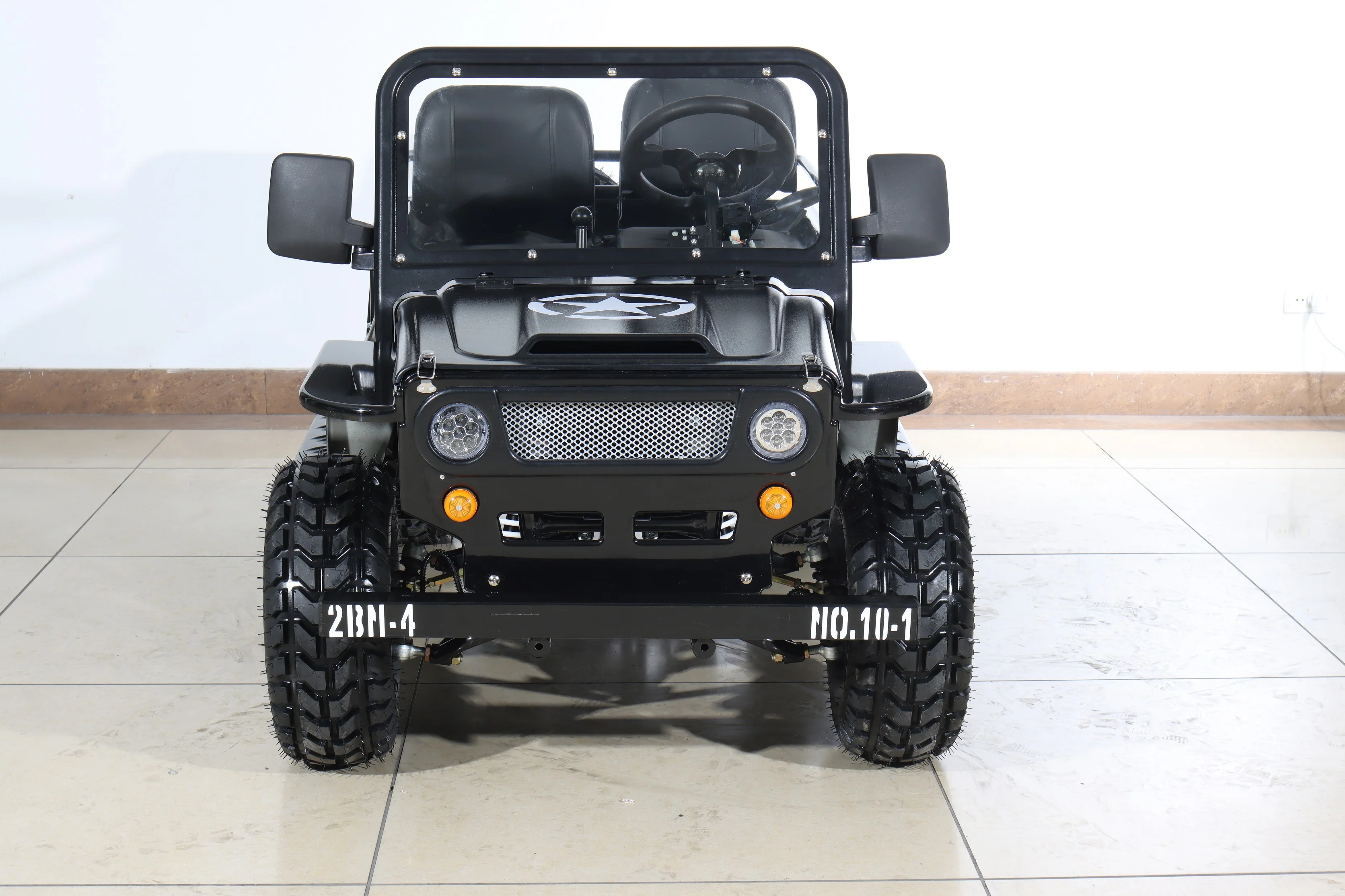 Free Shipping! X-PRO Ranger 150 Jeep Go Kart with 3-Speed Semi-Automatic Transmission w/Reverse, LED Headlights, With Windshield and Spare Tire, Big 18in Aluminium Rim Wheels! - Image 25