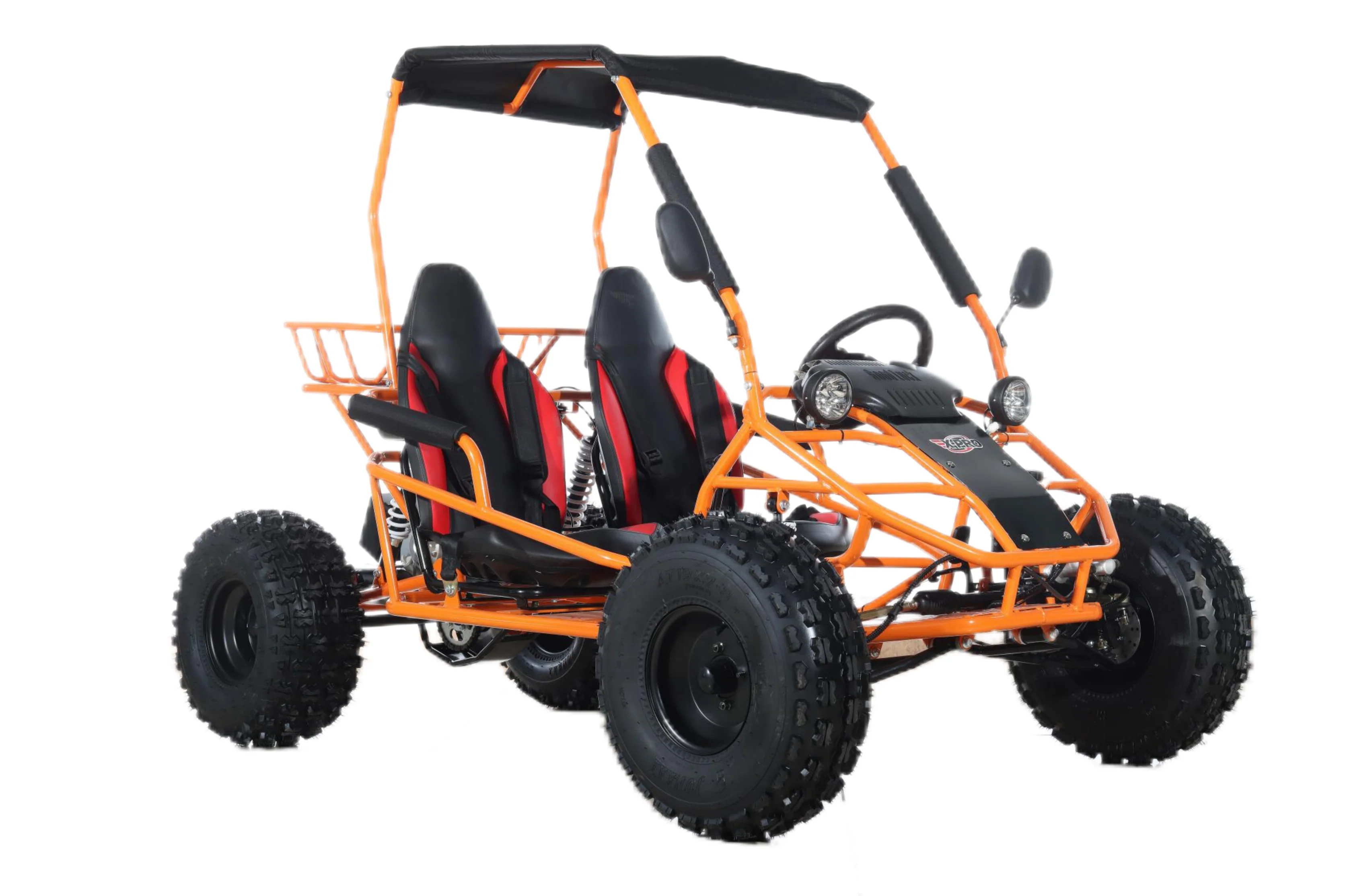 Free Shipping! X-PRO Rover 150 Go Kart with 3-Speed Semi-Automatic Transmission w/Reverse, LED Headlights, Big 19in/18in Wheels! - Image 26