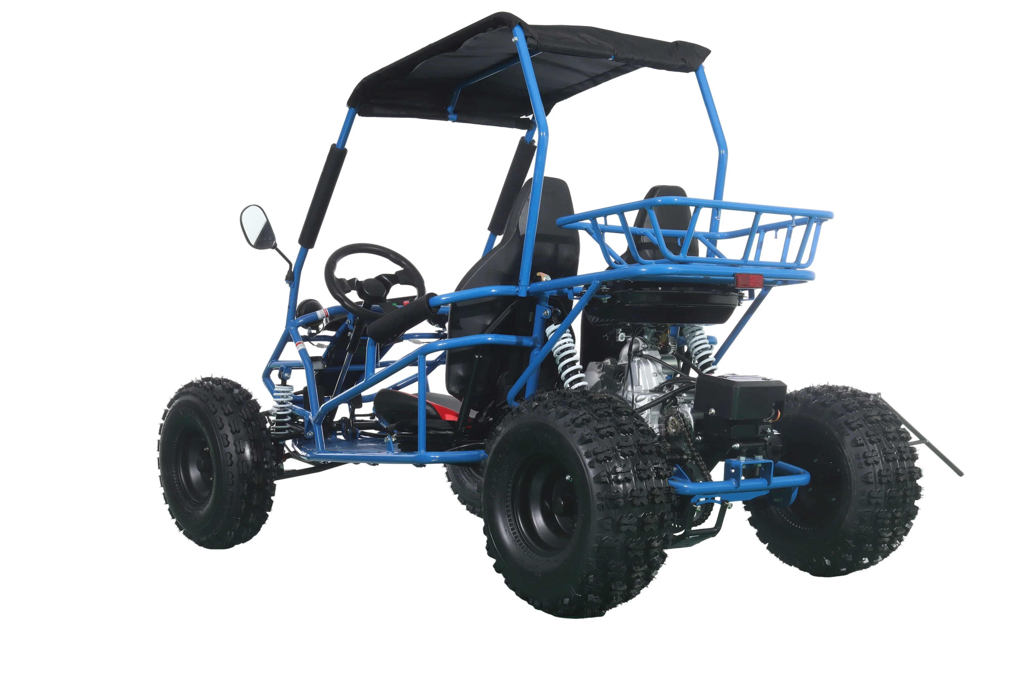 Free Shipping! X-PRO Rover 150 Go Kart with 3-Speed Semi-Automatic Transmission w/Reverse, LED Headlights, Big 19in/18in Wheels! - Image 31