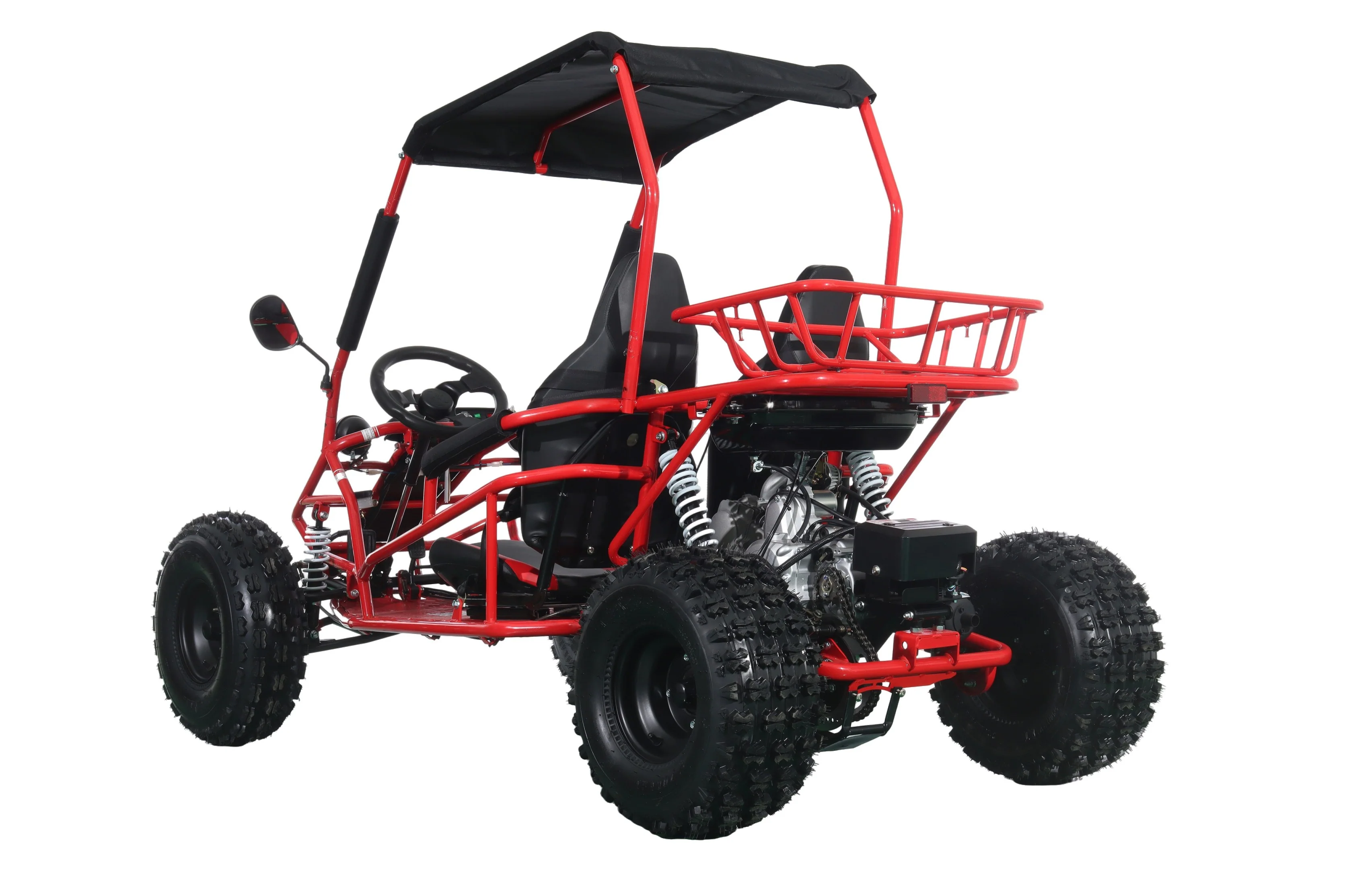 Free Shipping! X-PRO Rover 150 Go Kart with 3-Speed Semi-Automatic Transmission w/Reverse, LED Headlights, Big 19in/18in Wheels! - Image 7