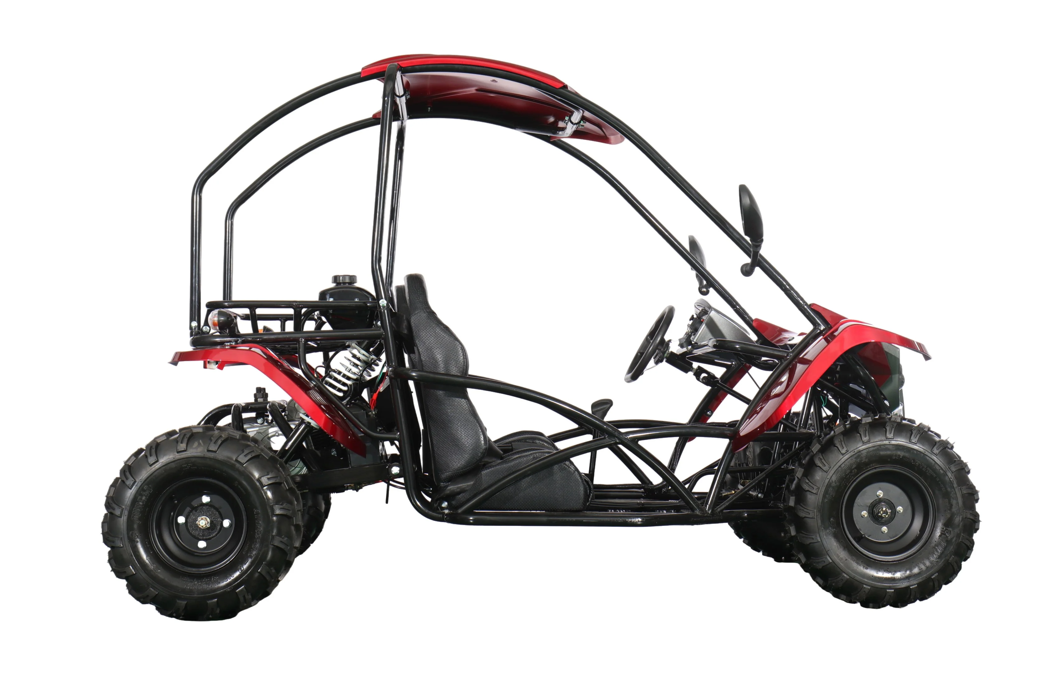 X-PRO Talon 125cc Go Kart with 3-Speed Semi-Automatic Transmission w/Reverse, LED Headlights, Big 18" Wheels! Hardtop Roof! - Image 13