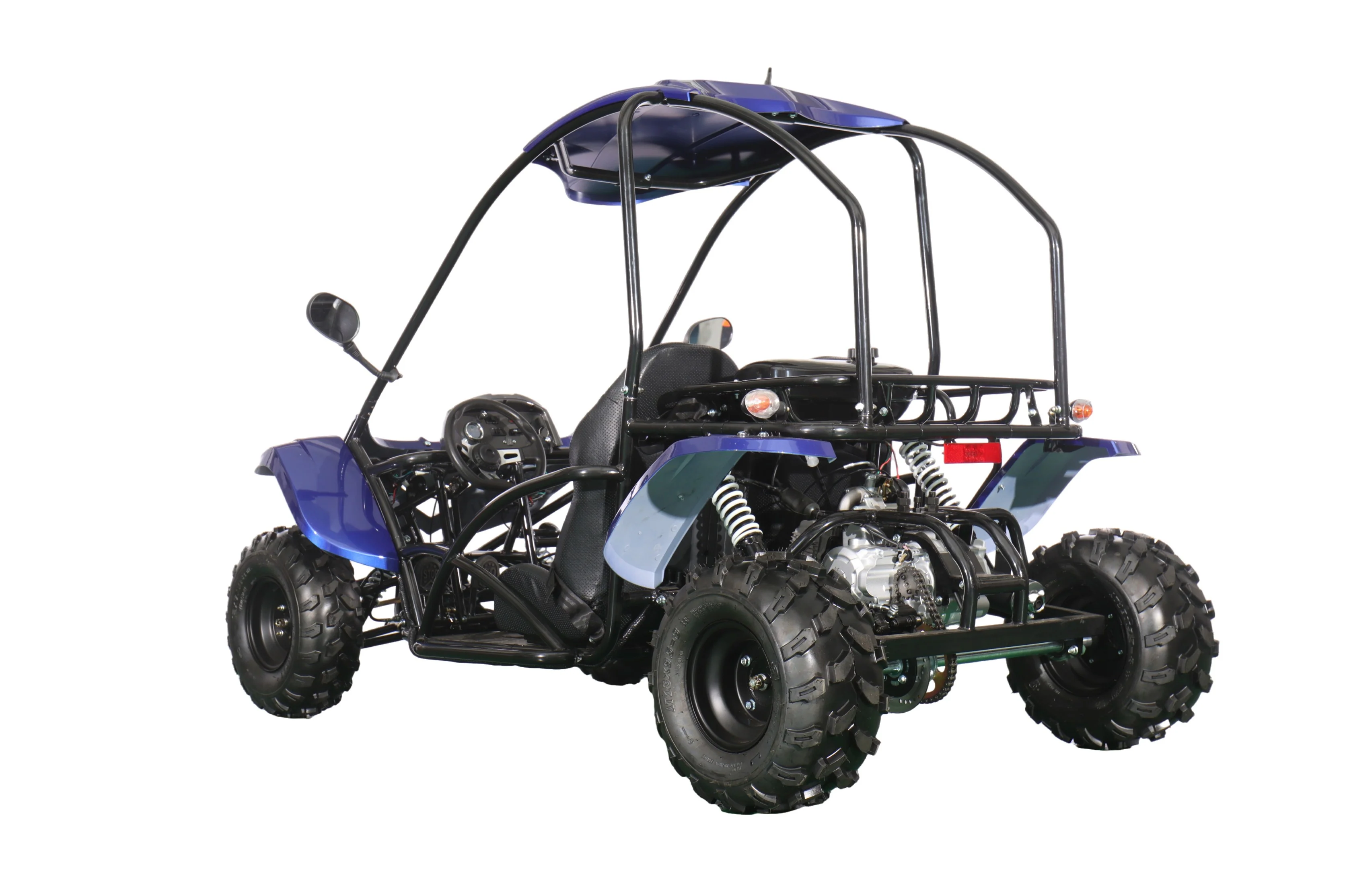 X-PRO Talon 125cc Go Kart with 3-Speed Semi-Automatic Transmission w/Reverse, LED Headlights, Big 18" Wheels! Hardtop Roof! - Image 31