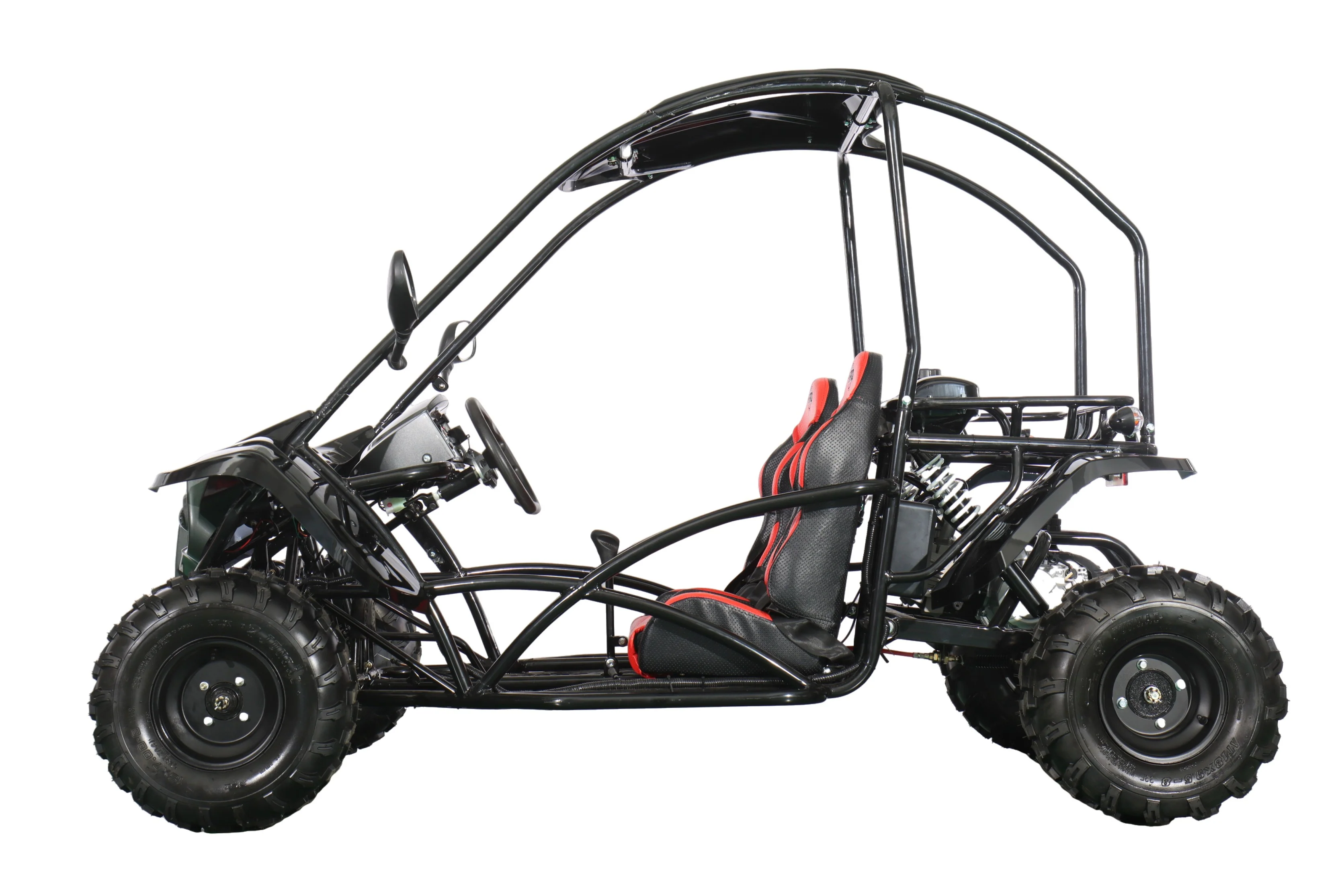 X-PRO Talon 125cc Go Kart with 3-Speed Semi-Automatic Transmission w/Reverse, LED Headlights, Big 18" Wheels! Hardtop Roof! - Image 8