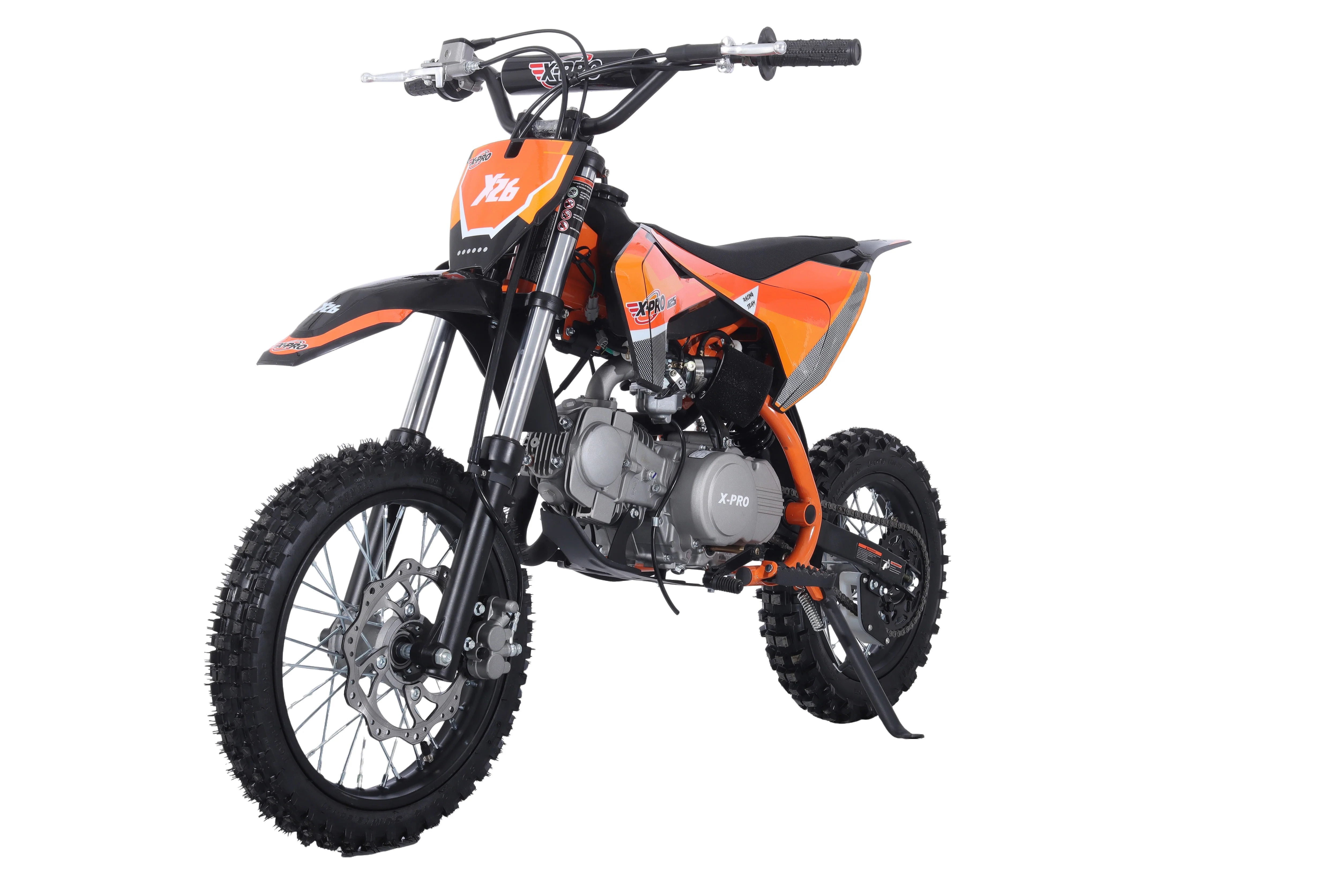Free Shipping! X-PRO X26 125cc Dirt Bike with 4-Speed Manual Transmission, Kick Start, Big 14in/12in Tires! Zongshen Brand Engine! - Image 10