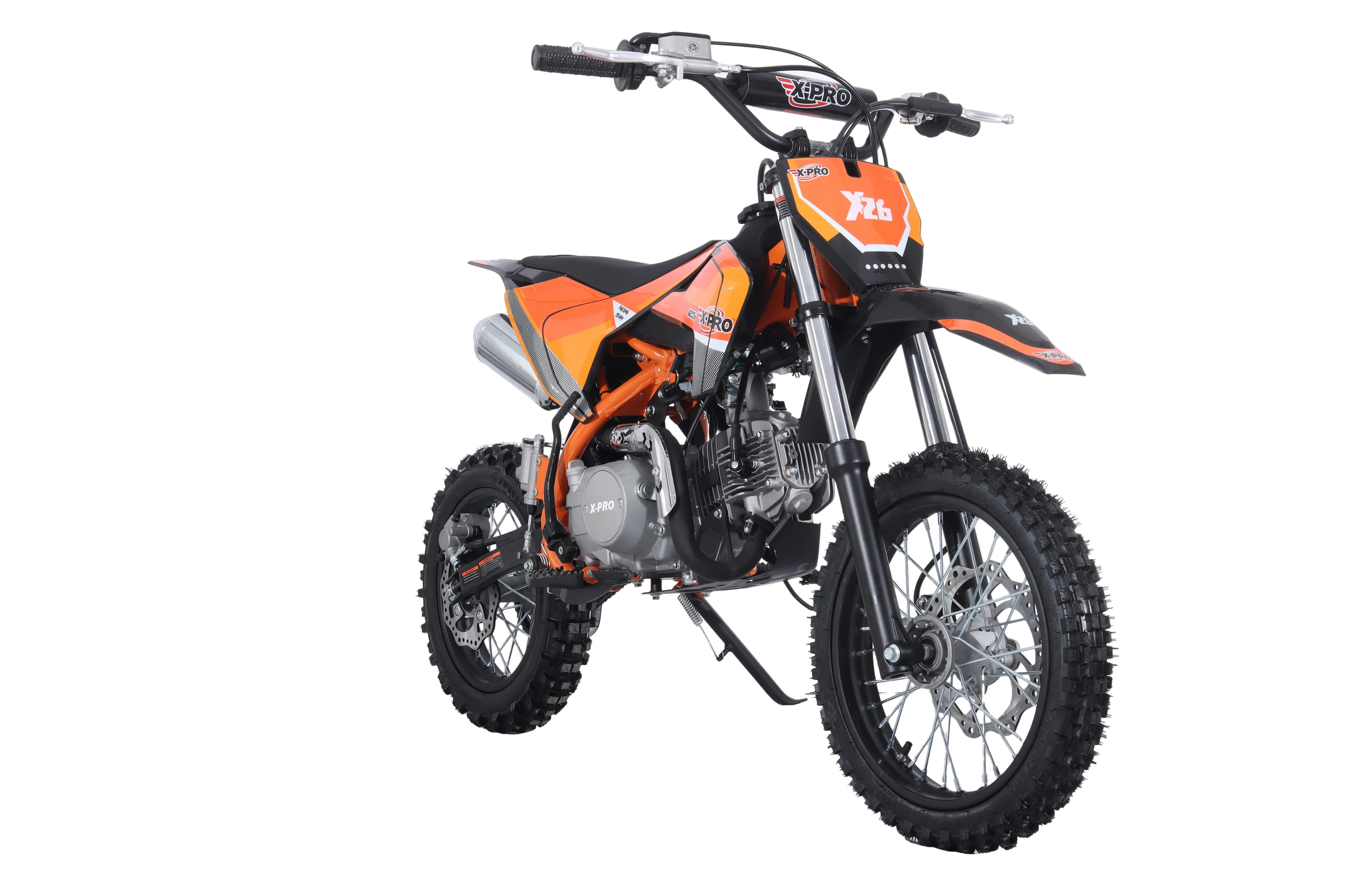 Free Shipping! X-PRO X26 125cc Dirt Bike with 4-Speed Manual Transmission, Kick Start, Big 14in/12in Tires! Zongshen Brand Engine! - Image 14