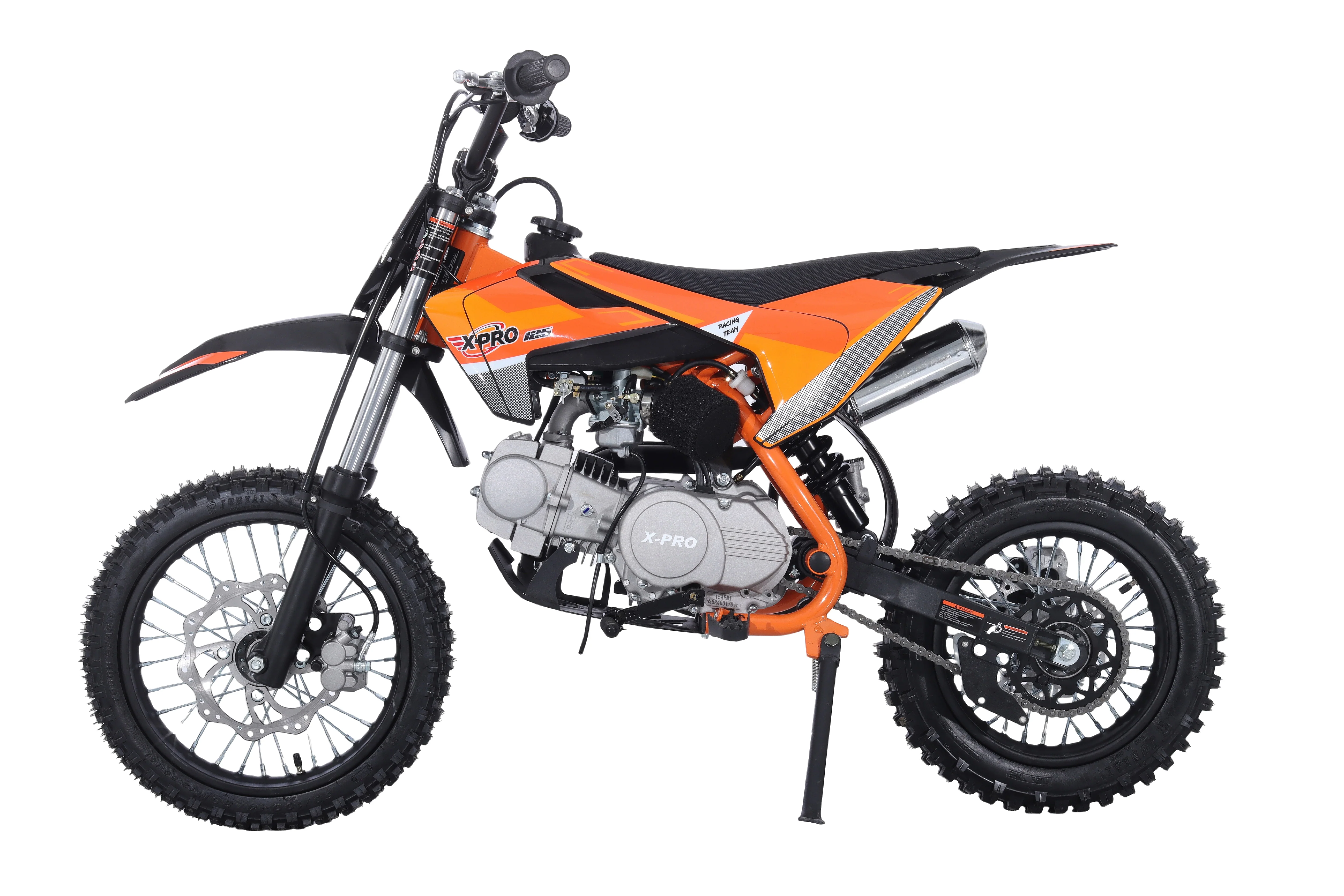 Free Shipping! X-PRO X26 125cc Dirt Bike with 4-Speed Manual Transmission, Kick Start, Big 14in/12in Tires! Zongshen Brand Engine! - Image 16