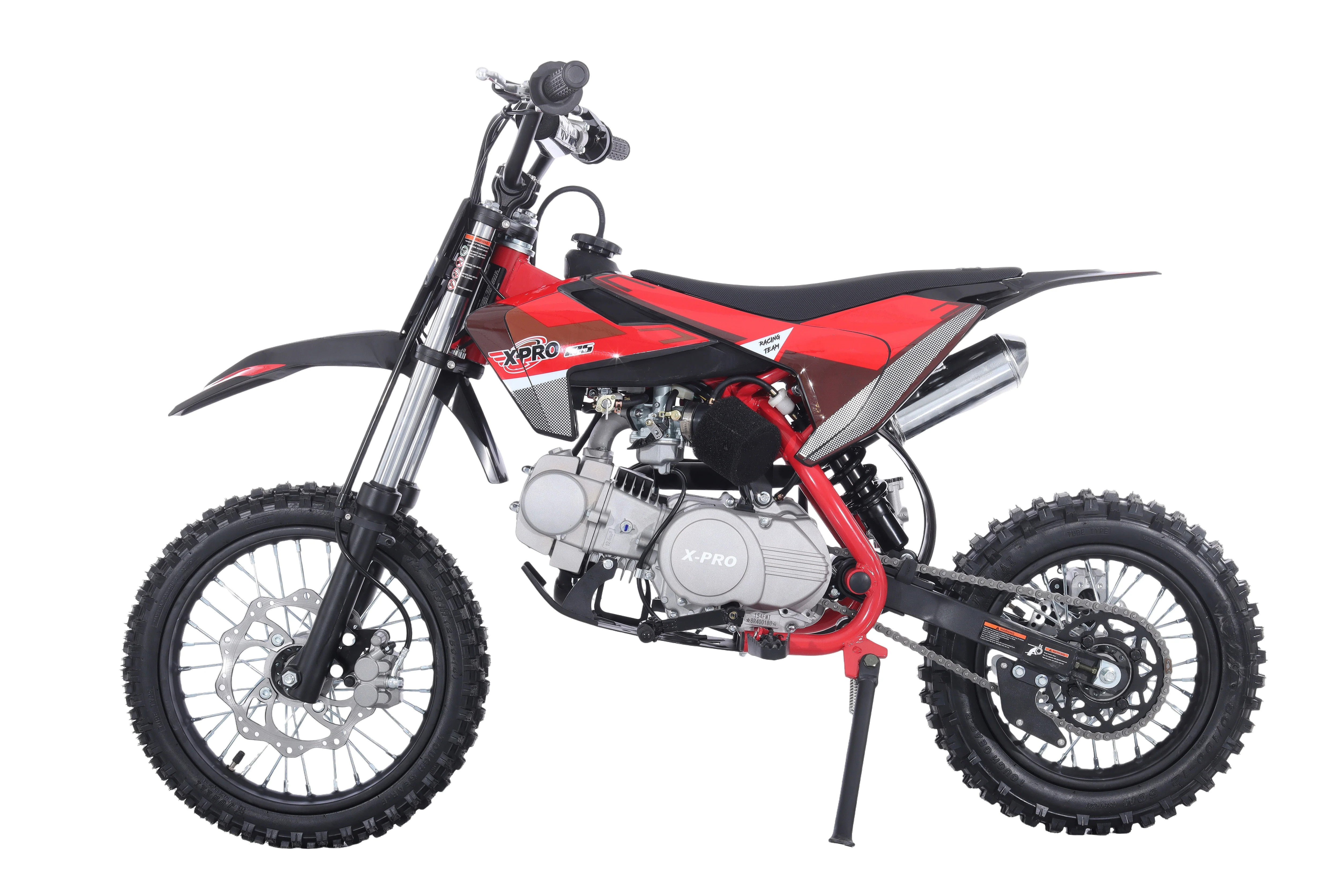 Free Shipping! X-PRO X26 125cc Dirt Bike with 4-Speed Manual Transmission, Kick Start, Big 14in/12in Tires! Zongshen Brand Engine! - Image 32