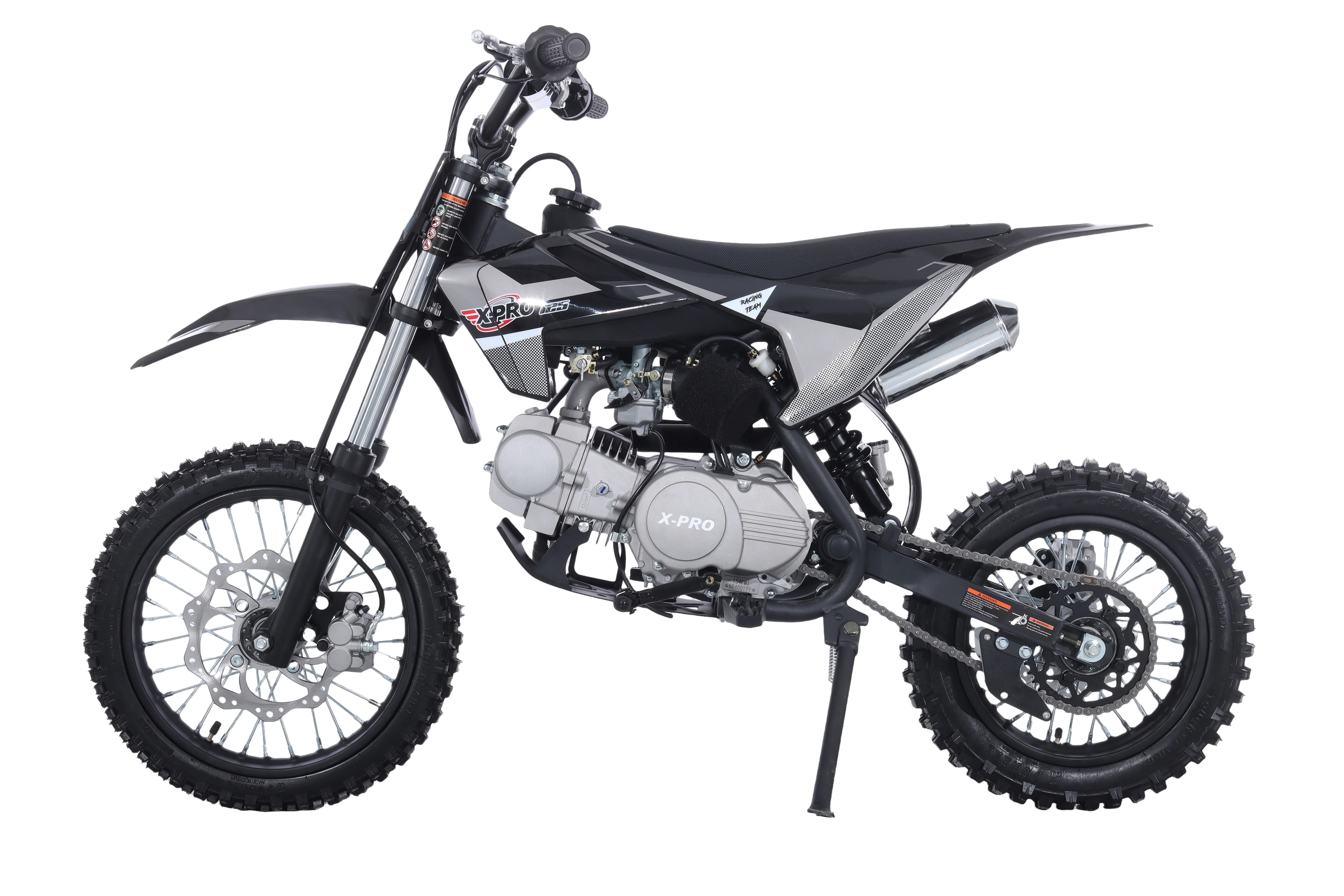 Free Shipping! X-PRO X26 125cc Dirt Bike with 4-Speed Manual Transmission, Kick Start, Big 14in/12in Tires! Zongshen Brand Engine! - Image 8
