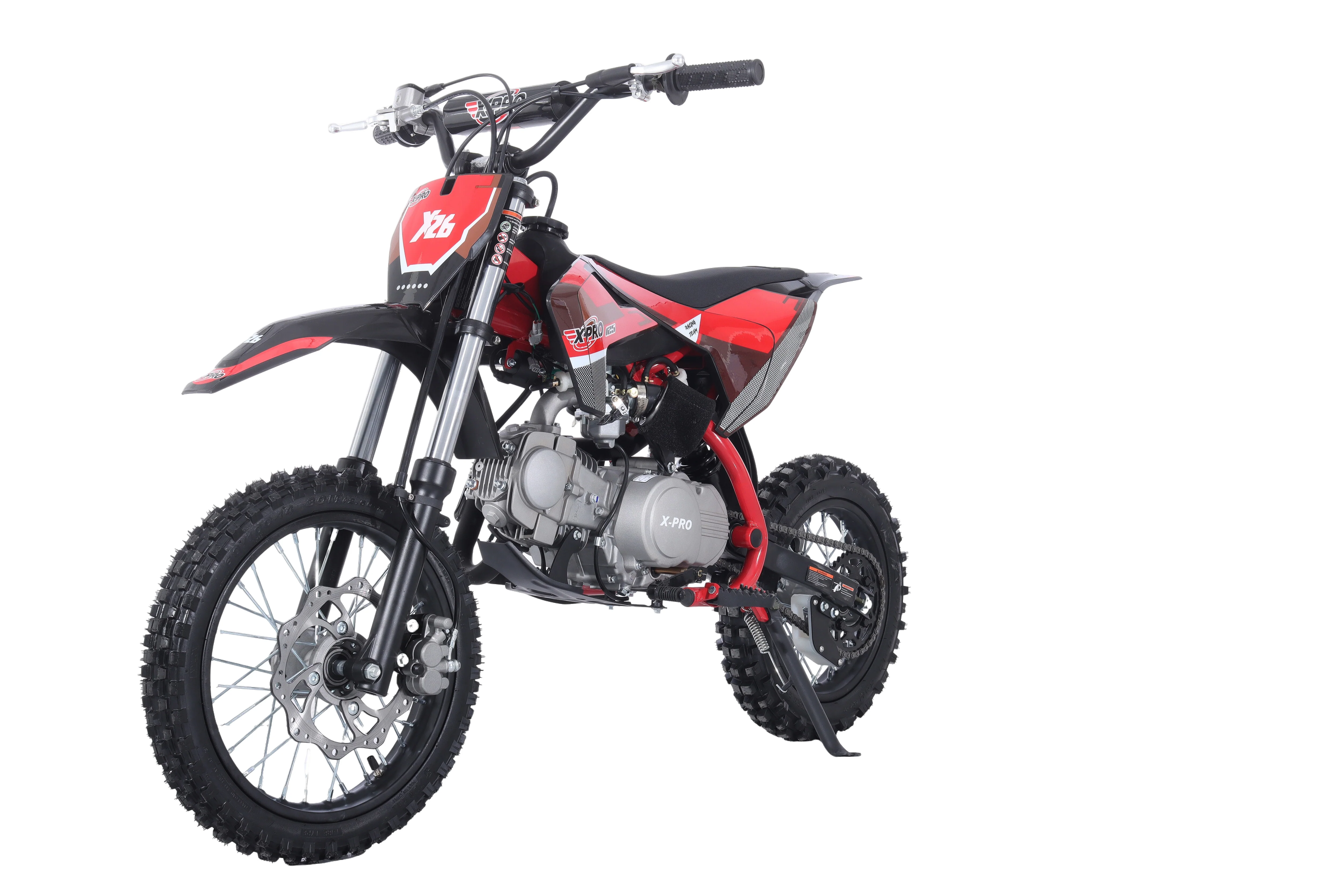 Free Shipping! X-PRO X26 125cc Dirt Bike with 4-Speed Manual Transmission, Kick Start, Big 14in/12in Tires! Zongshen Brand Engine! - Image 9