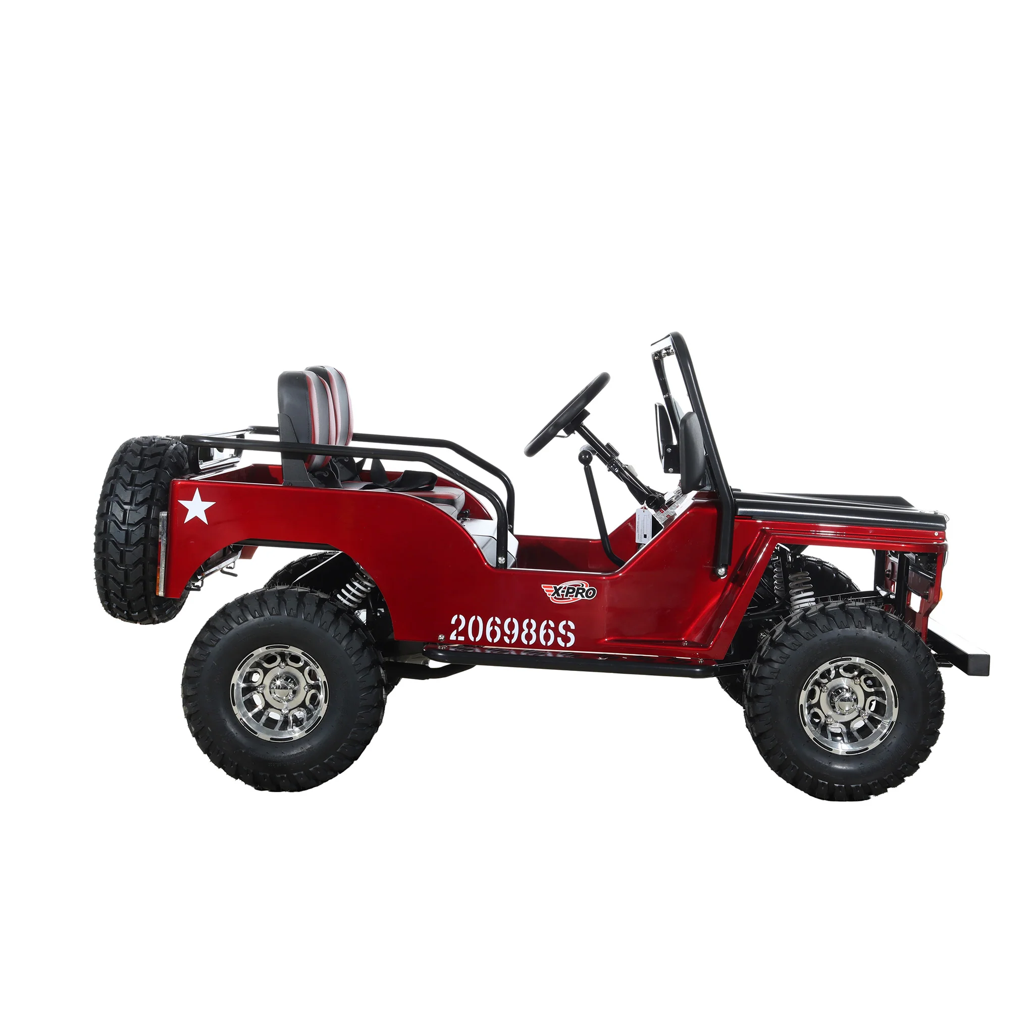 Free shipping! X-PRO Ranger 125 Mini Jeep Go Kart — 125cc Zongshen Engine, 3-Speed Semi-Auto with Reverse - Image 16