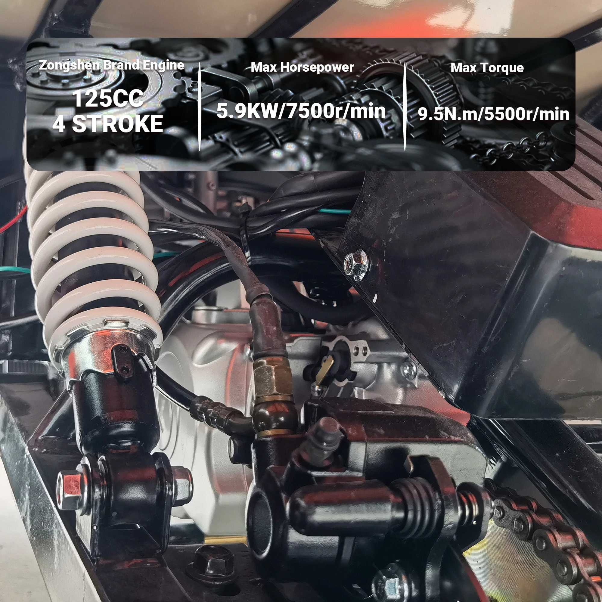 Free shipping! X-PRO Ranger 125 Mini Jeep Go Kart — 125cc Zongshen Engine, 3-Speed Semi-Auto with Reverse - Image 3