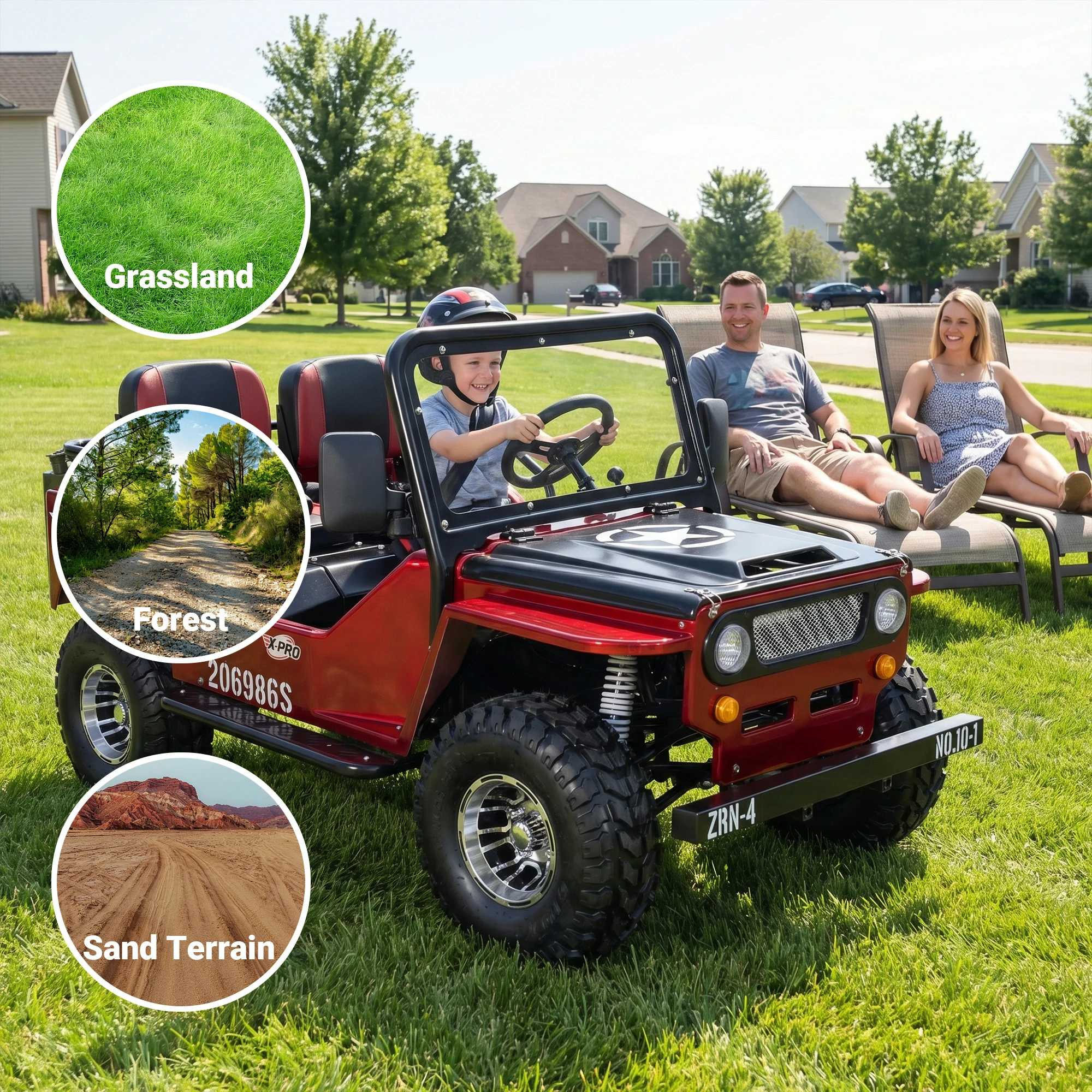 Free shipping! X-PRO Ranger 125 Mini Jeep Go Kart — 125cc Zongshen Engine, 3-Speed Semi-Auto with Reverse - Image 6